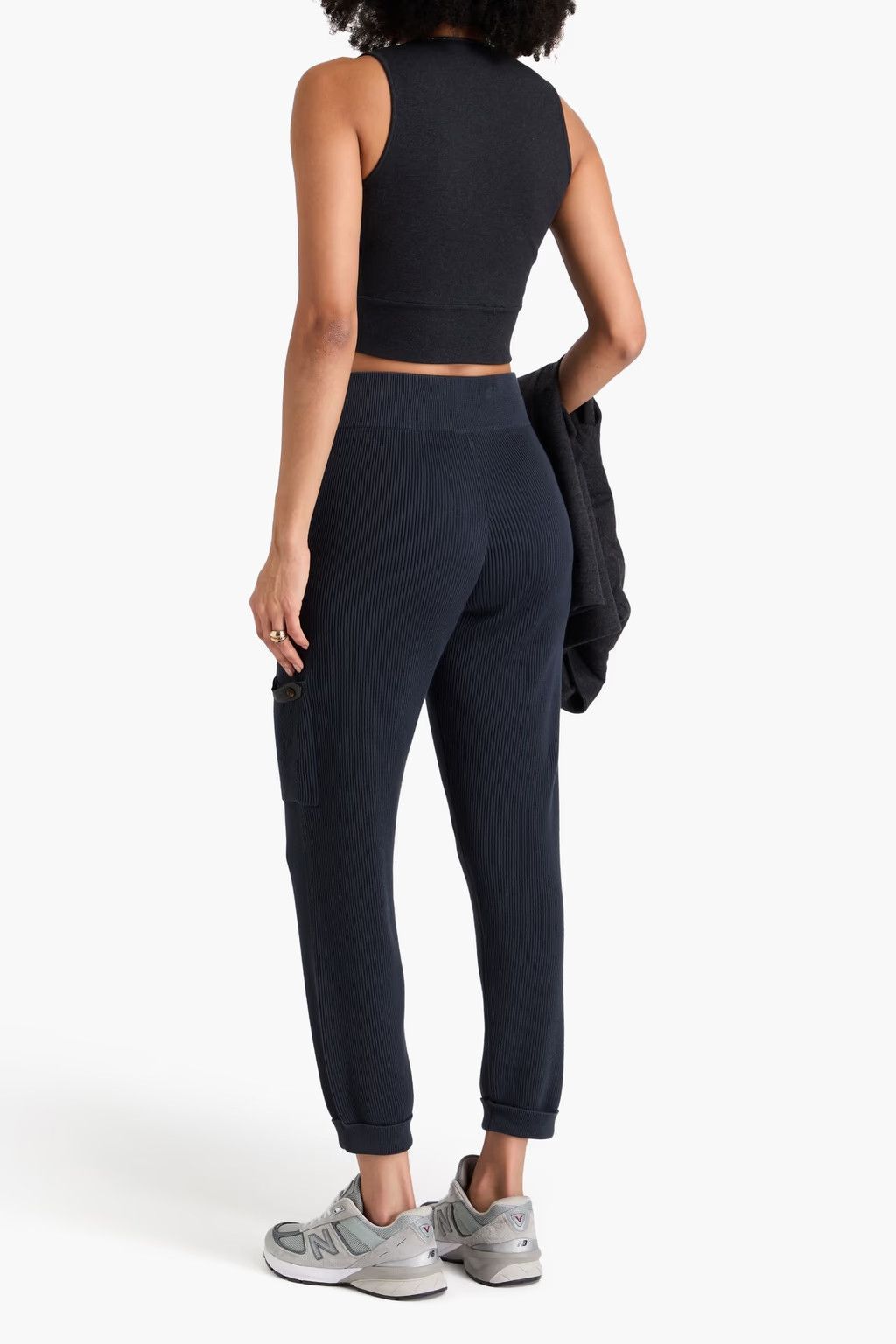 Brunello Cucinelli o1la1rc1a0325 Pants With Monili Detail in Navy Size 30" / US 8 / IT 44 - 3 Thumbnail