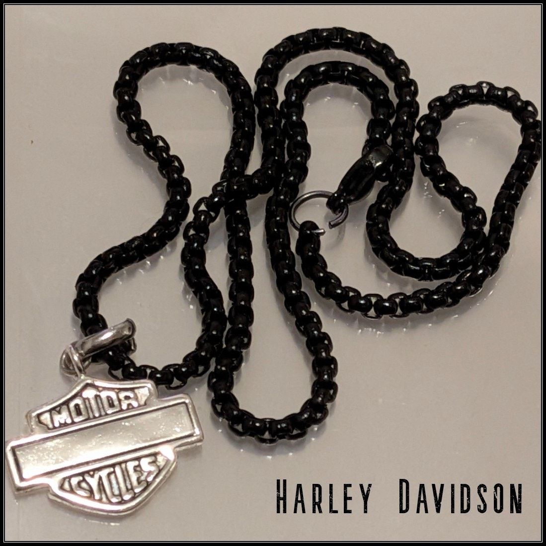 Harley Davidson HARLEY DAVIDSON MOTORCYCLES Bar & Shield Pendant Necklace Size ONE SIZE - 2 Thumbnail