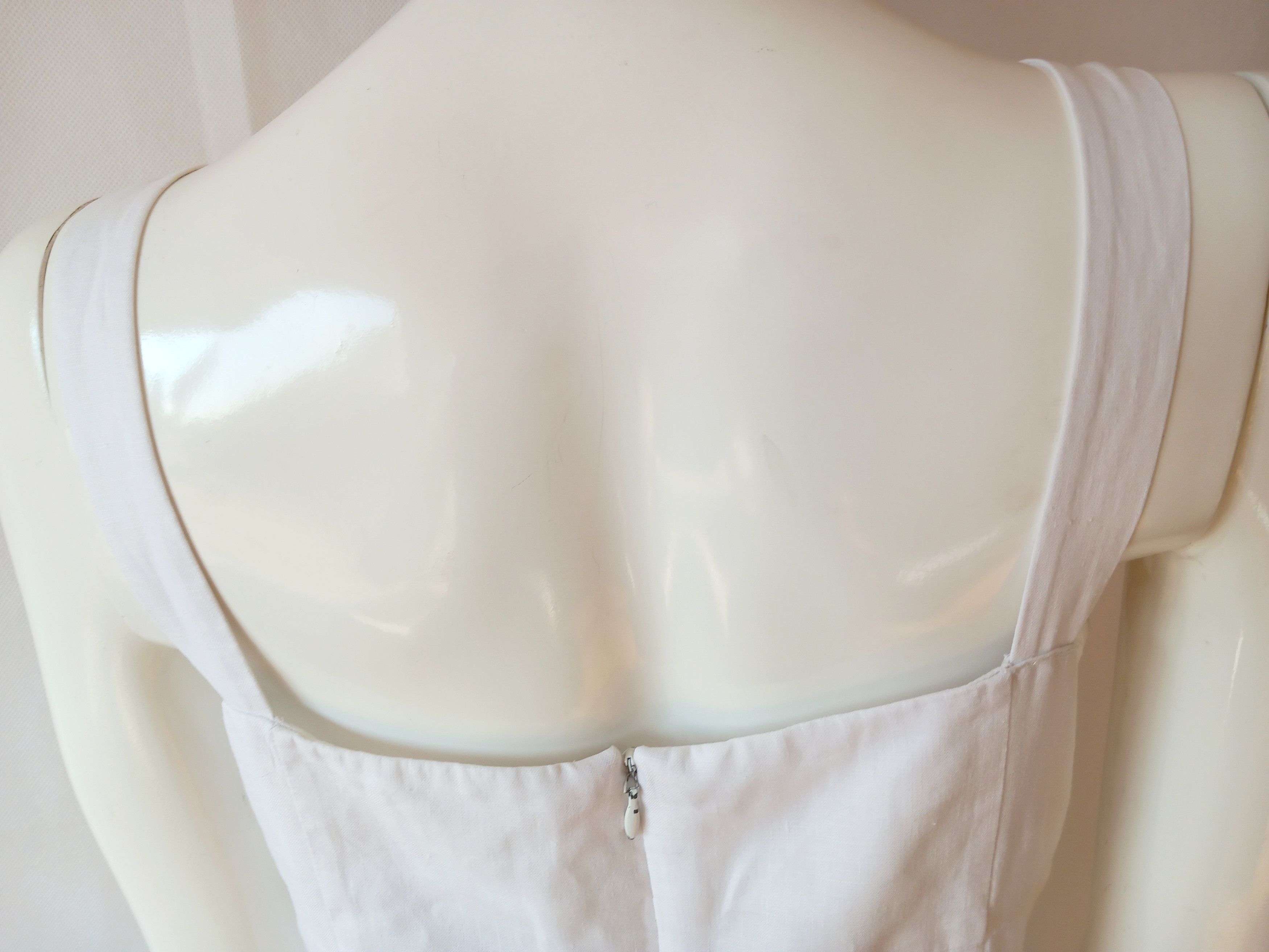 Emanuel Ungaro Vintage Emanuel Ungaro white linen dress XL Size XL / US 12-14 / IT 48-50 - 11 Thumbnail