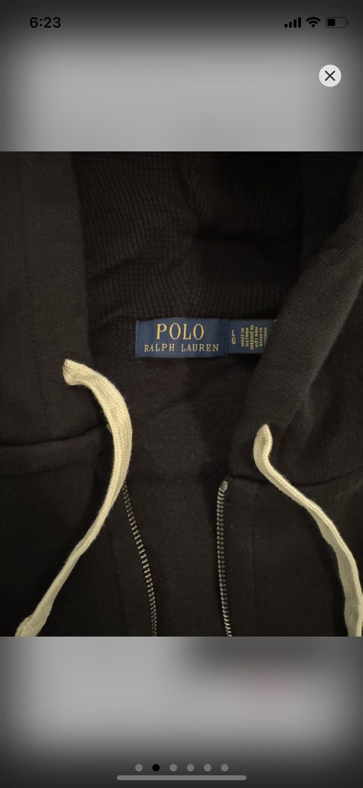 Polo Ralph Lauren Polo Ralph Lauren Zip Up Hoodie medium black Size US M / EU 48-50 / 2 - 2 Thumbnail
