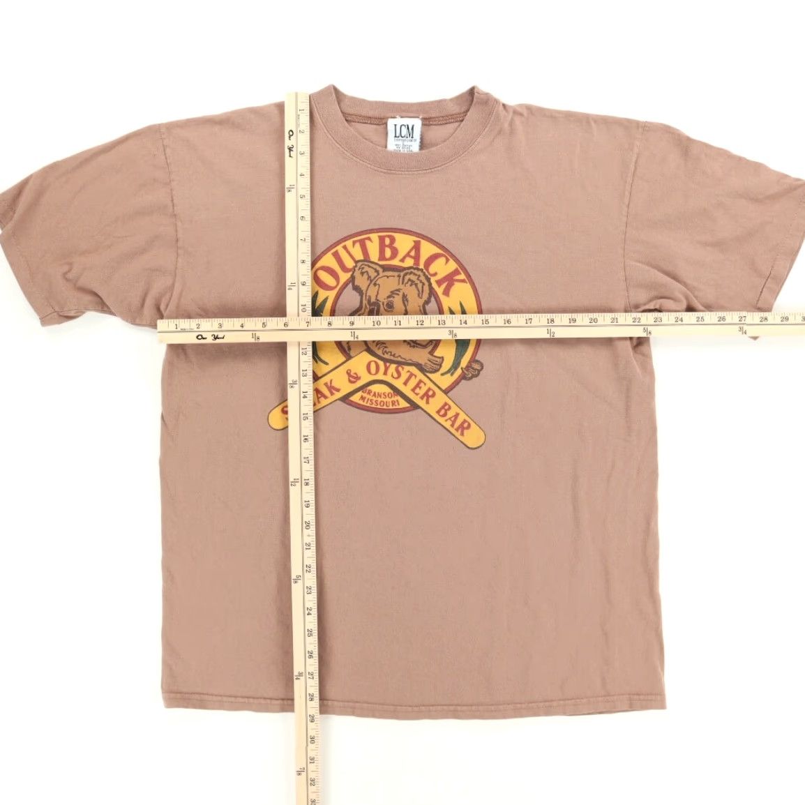 Vintage VINTAGE LCM Shirt Brown Men’s L VTG Outback Steak Oyster Bar Solid T-Shirt - Vintage Mens L Brown Shirt Size US L / EU 52-54 / 3 - 3 Thumbnail