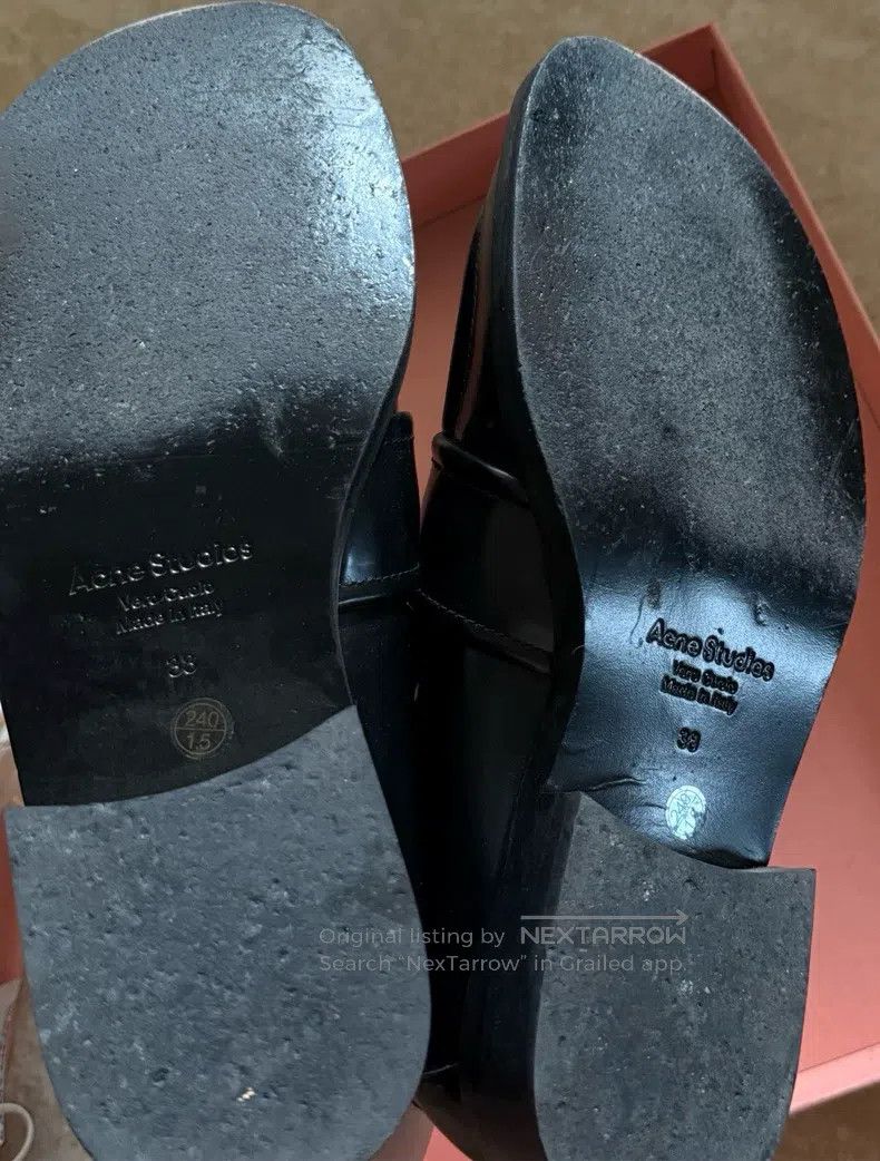 Acne Studios Acne Studios Round-Toe Slip-On Loafers with Silver Metal L Size US 7.5 / IT 37.5 - 5 Thumbnail