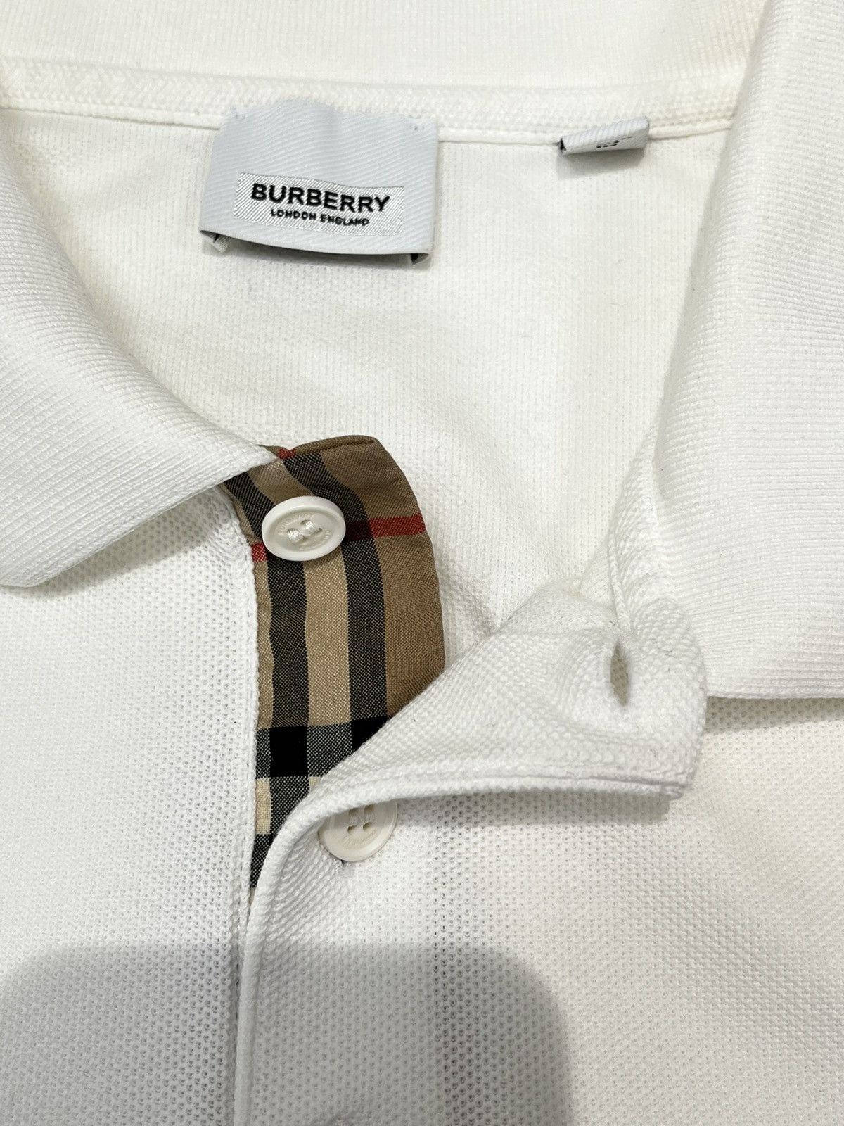 Burberry Burberry Polo Tee White Size US XXL / EU 58 / 5 - 4 Thumbnail