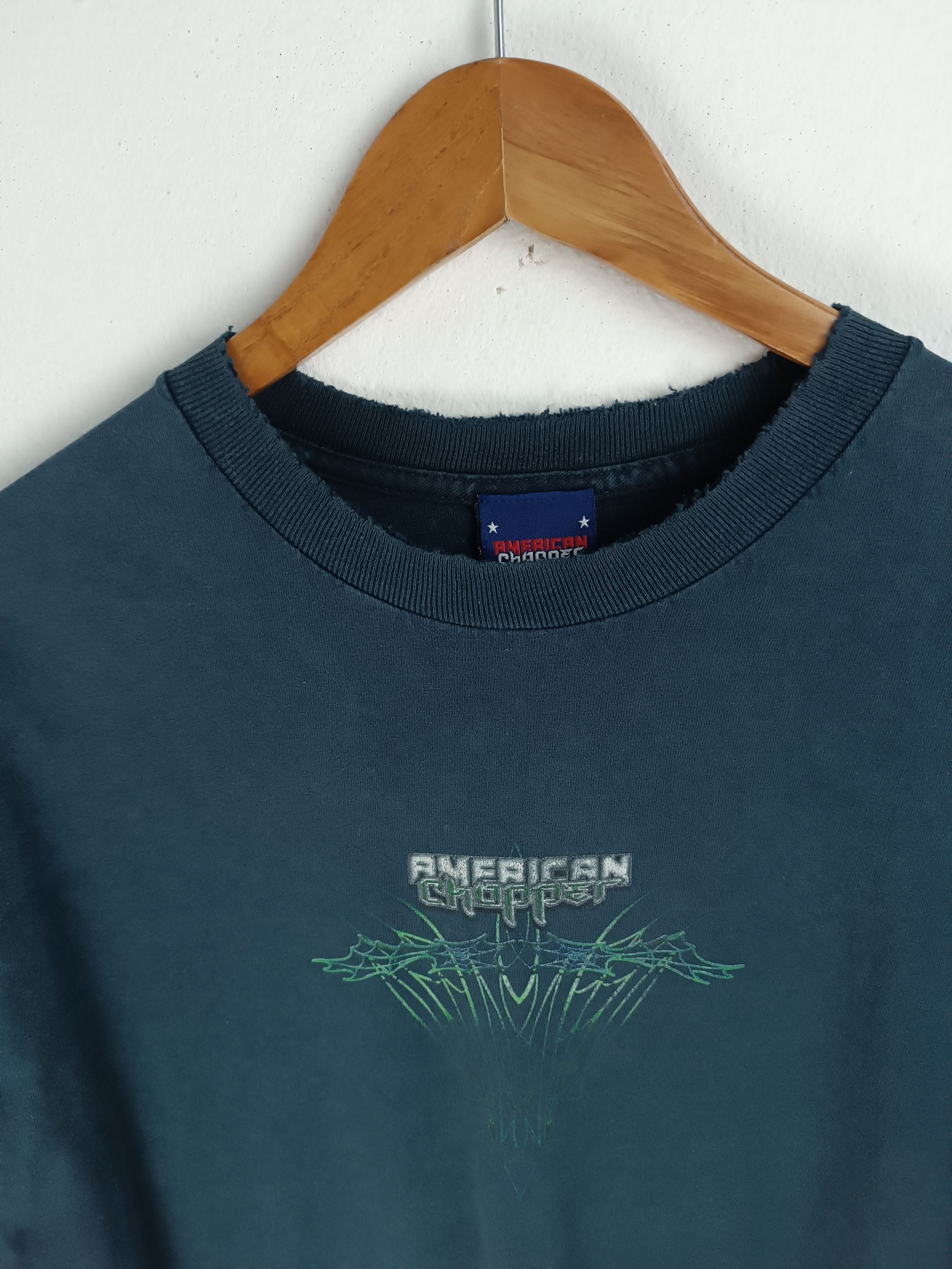 Harley Davidson THRASHED FADED VINTAGE Y2K AMERICAN CHOPPER west coast Size US L / EU 52-54 / 3 - 10 Thumbnail