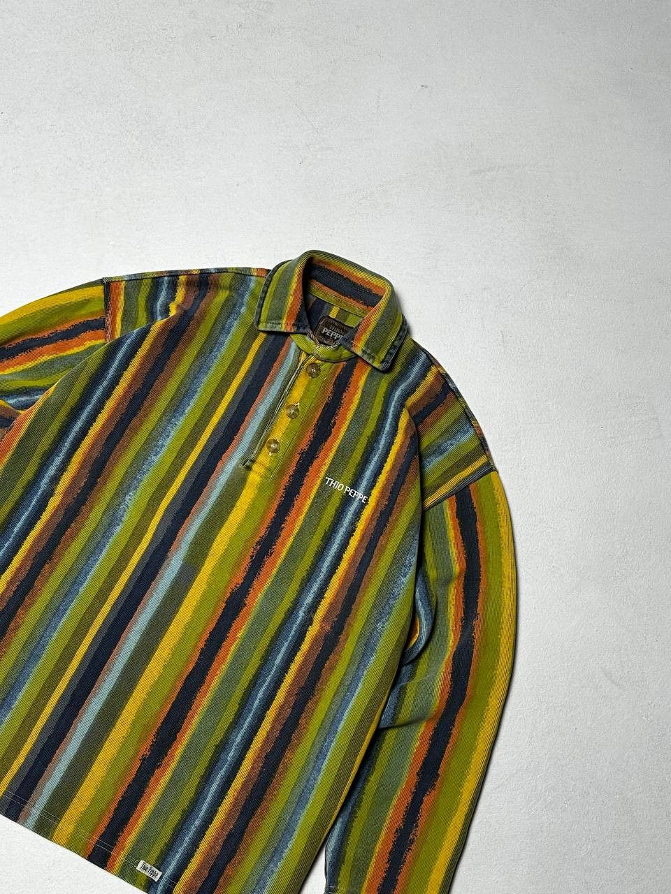 Coogi × Vintage Thio Peppe longsleeve ART 90s Size US XL / EU 56 / 4 - 2 Thumbnail