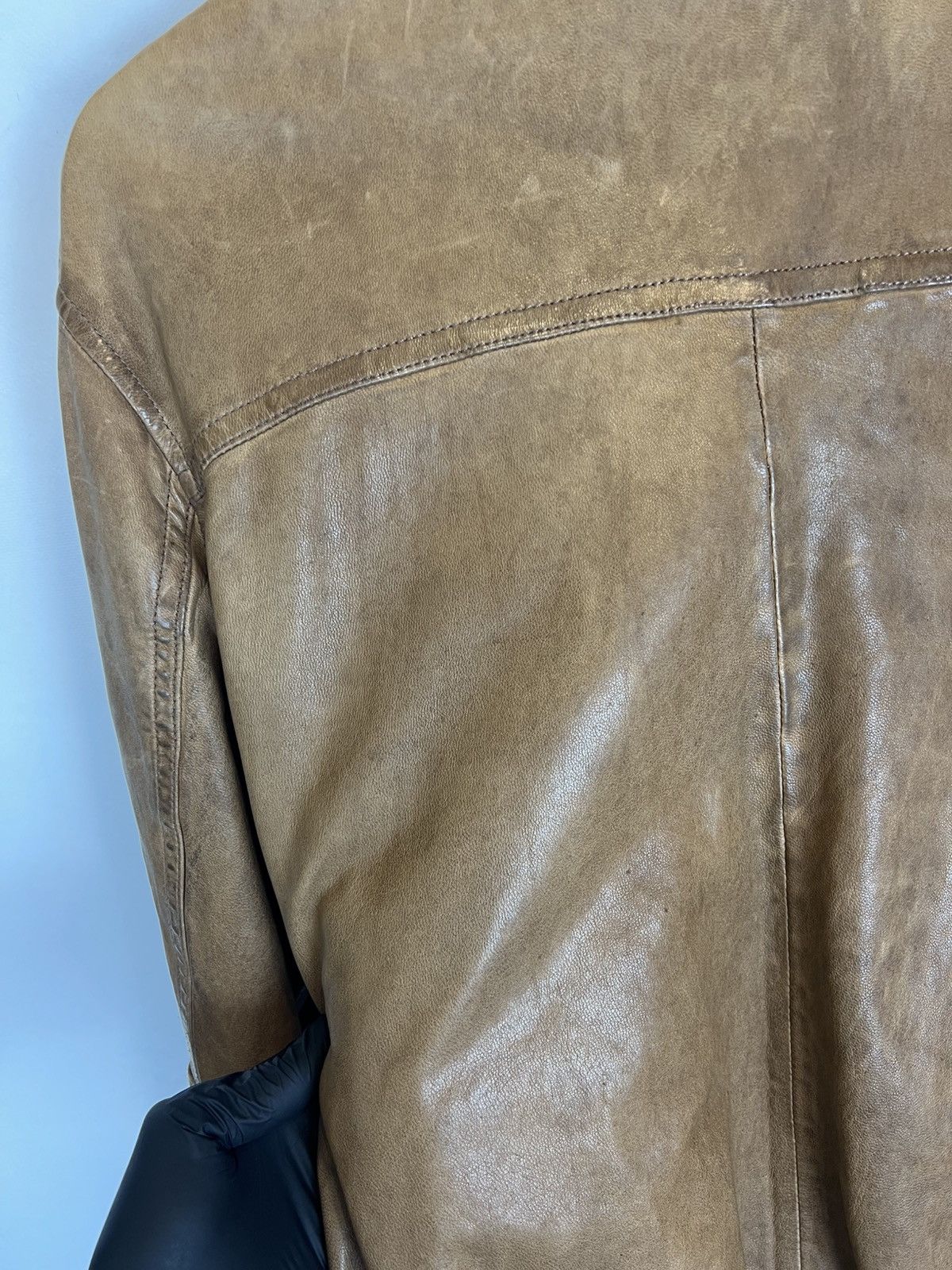 Tommy Hilfiger Vintage Tommy Hilfiger leather jacket brown moto Size US M / EU 48-50 / 2 - 15 Thumbnail