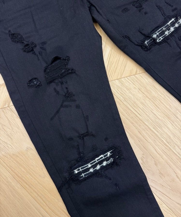 Amiri Amiri note rhinestone jeans 2412-Nextarrow Size US 31 - 3 Thumbnail