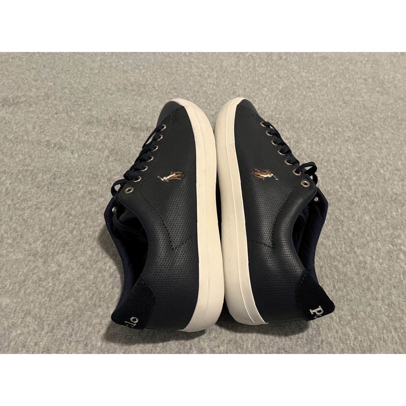 Polo Ralph Lauren Polo Ralph Lauren Longwood Navy Perf Nappa Smooth Calf Swan Suede Shoes Mens 9D Blue Leather Sneaker Casual Shoes Mens 9 Size US M / EU 48-50 / 2 - 3 Thumbnail
