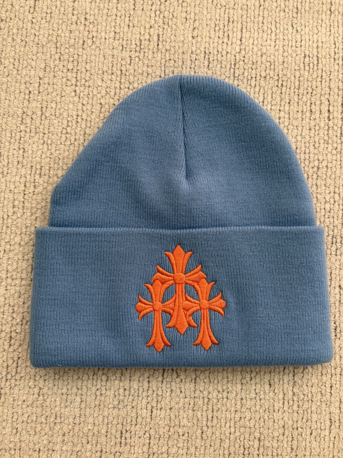 Chrome Hearts CHROME HEARTS Cross Cemetery Red Beanie | Grailed
