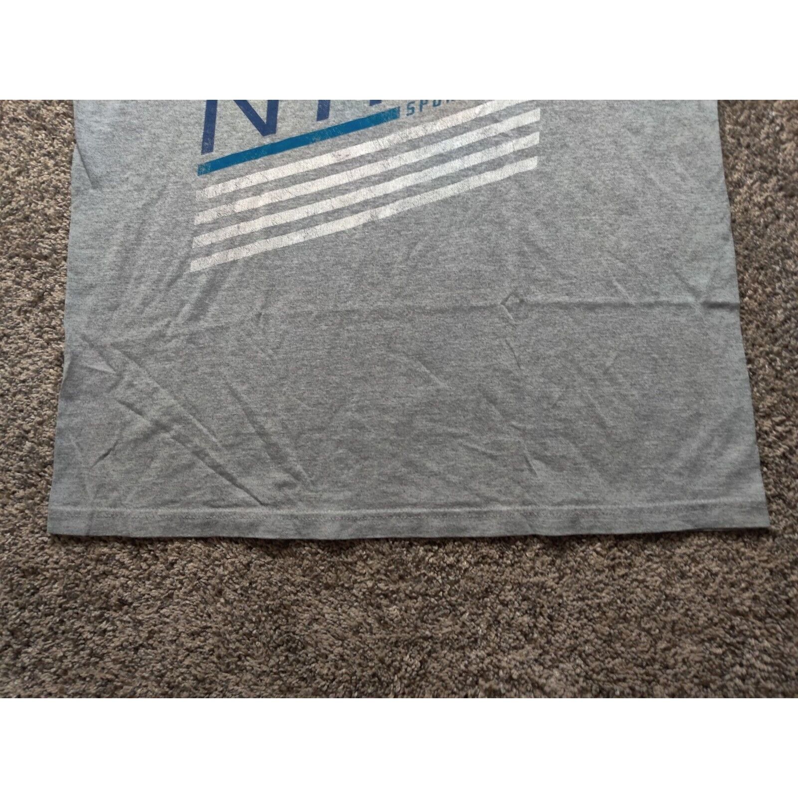 Nike Nike Shirt Adult Mens XL Gray Blue Sportswear Spell Out Size US XL / EU 56 / 4 - 4 Thumbnail