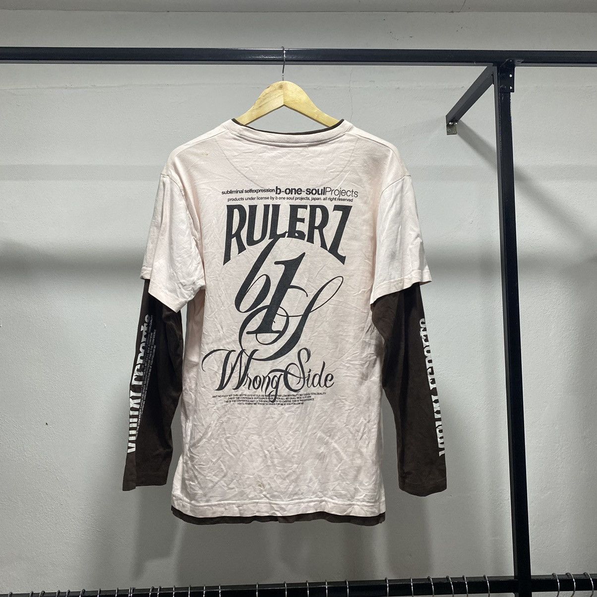 Japanese Brand Sick☠️ B-One-Soul Y2K Poem Ls Tee Punk Wording Grunge 90s Size US M / EU 48-50 / 2 - 2 Thumbnail