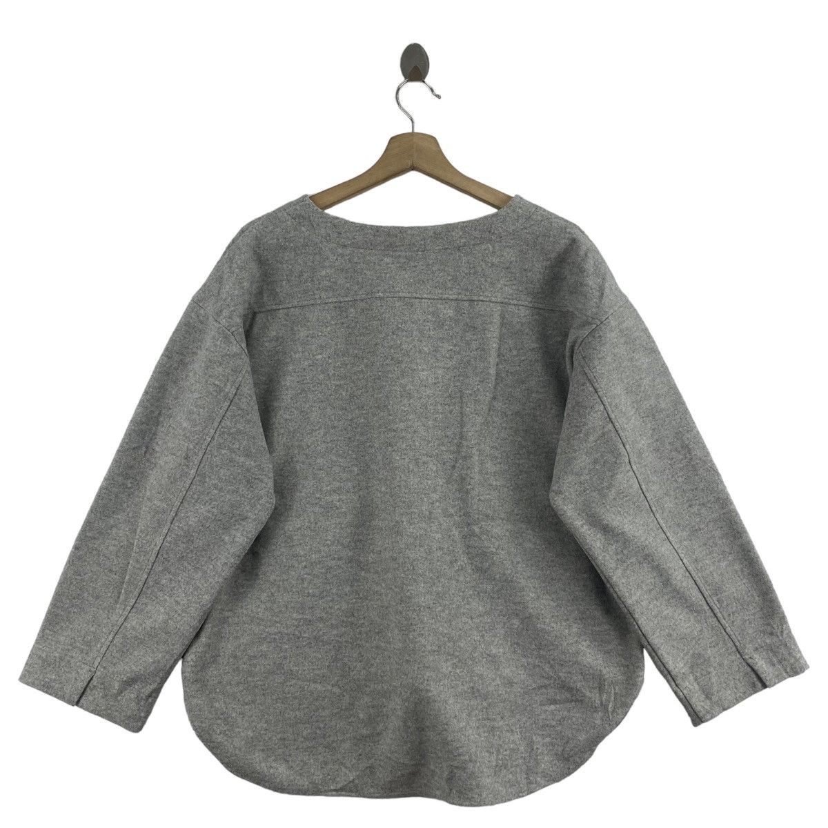 McGregor MCGREGOR NEW YORK 1921 Grey Long Sleeve Blouse Size M / US 6-8 / IT 42-44 - 3 Thumbnail