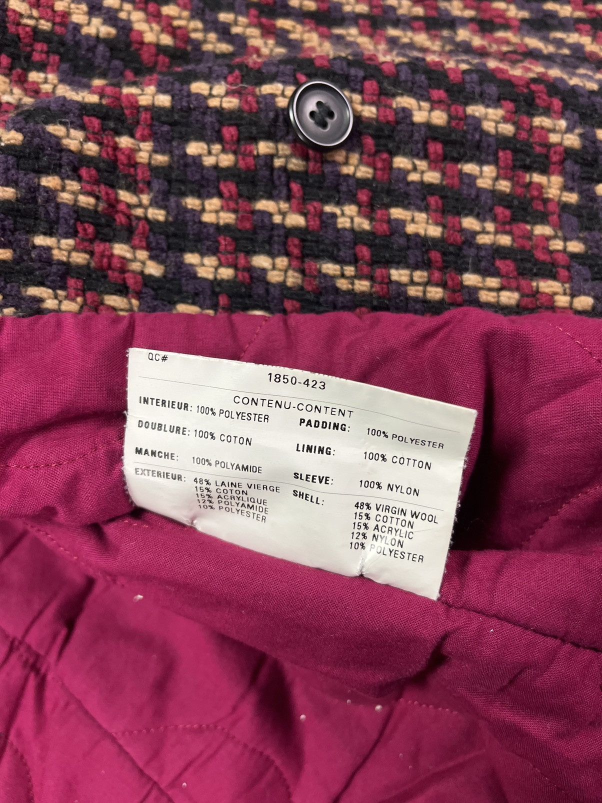 Diesel 00s Diesel Tweed Assymetrical Leather Straps Moto Jacket M Size M / US 6-8 / IT 42-44 - 19 Thumbnail
