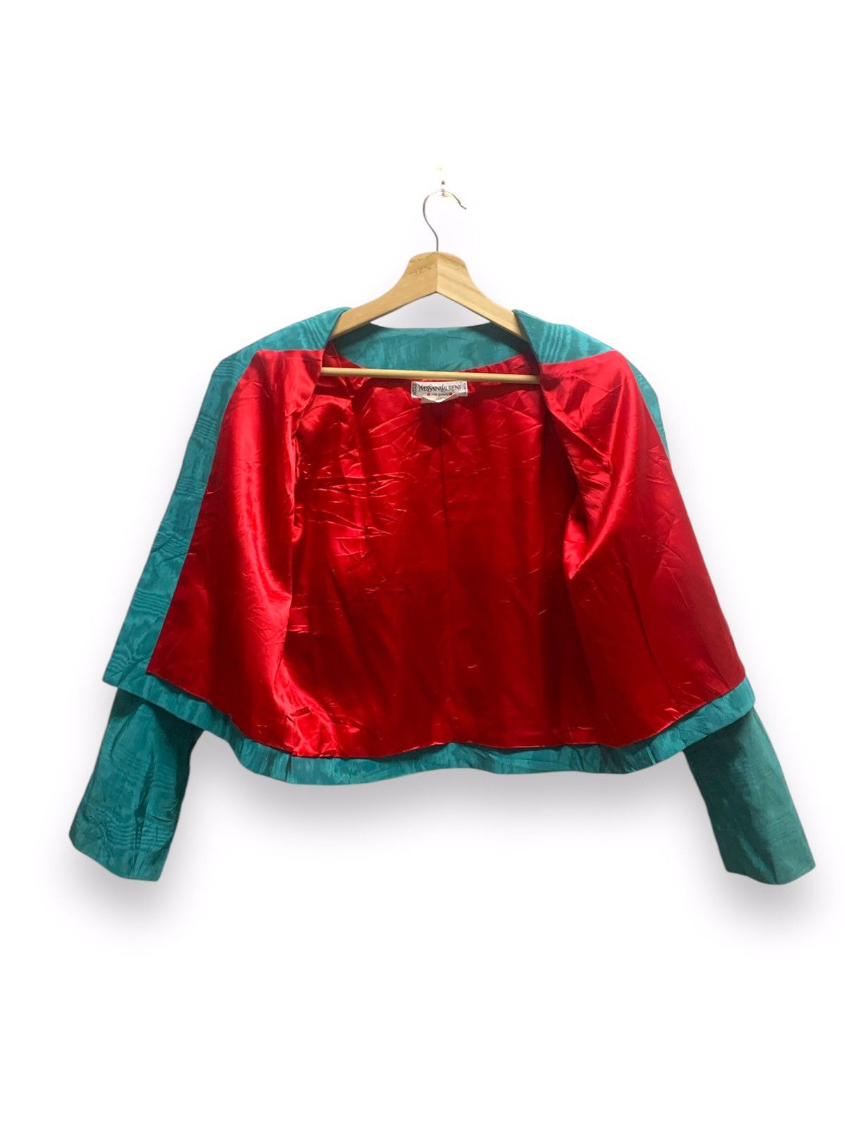 Vintage × Yves Saint Laurent Vintage Yves Saint Lauren Crop Top Blazzer coat Size S / US 4 / IT 40 - 5 Thumbnail