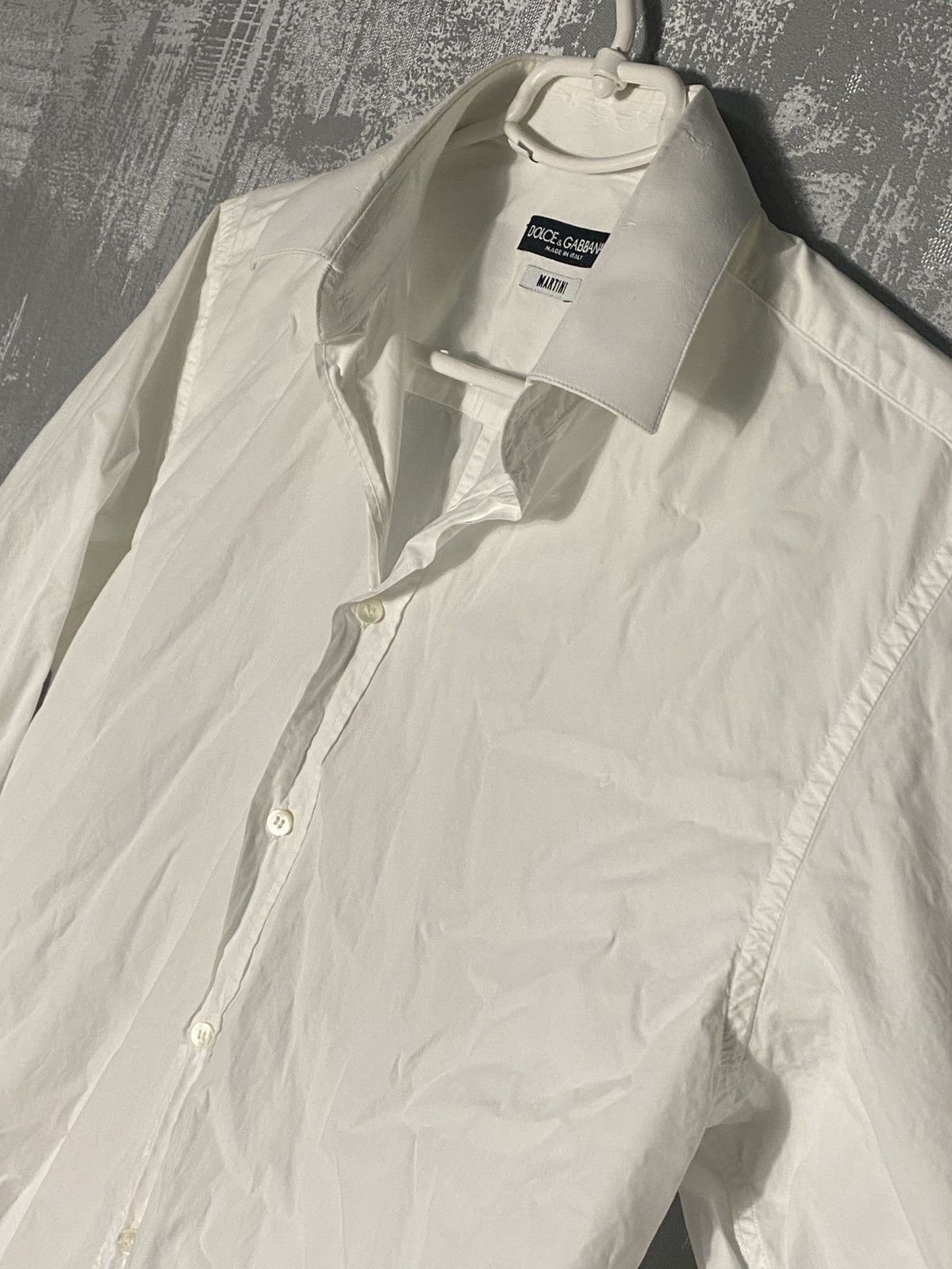 Dolce & Gabbana Dolce & Gabbana Martini Button Up Shirt Mens Size M Drill Size US M / EU 48-50 / 2 - 5 Thumbnail