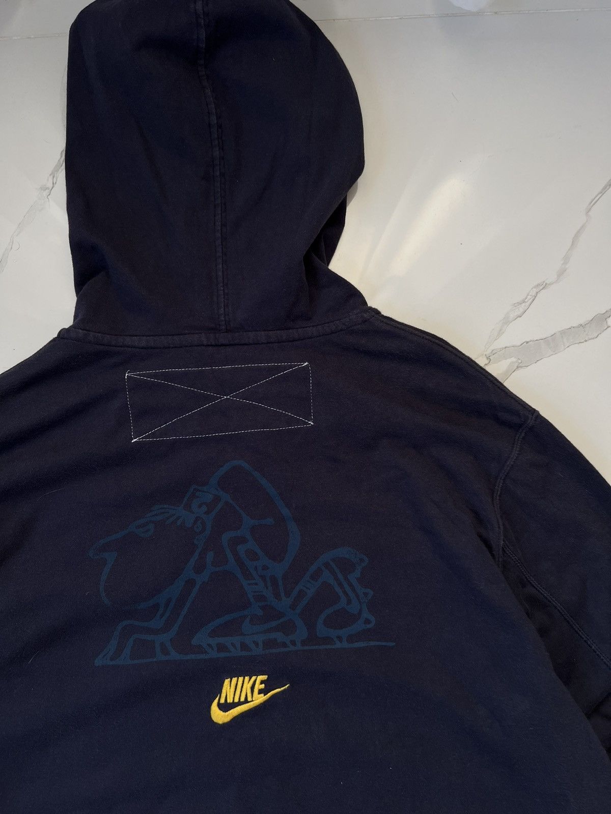 Nike × Vintage 90’s NIKE RACE OFFICIAL MULTIS WOOSH LOGO Y2K ZIP HOODIE Size US XL / EU 56 / 4 - 6 Thumbnail