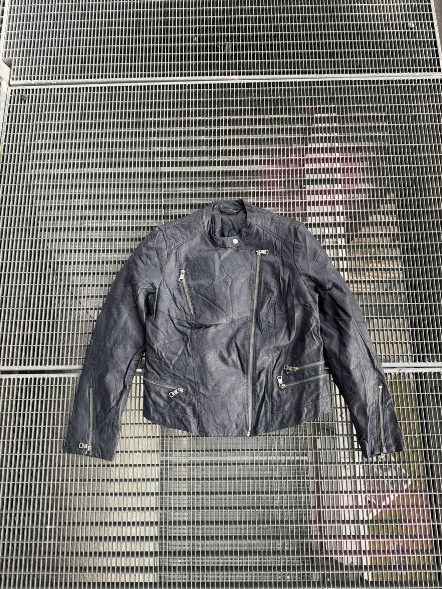 Leather Avant-garde Cross Zip Leather Jacket Size US S / EU 44-46 / 1 - 2 Thumbnail