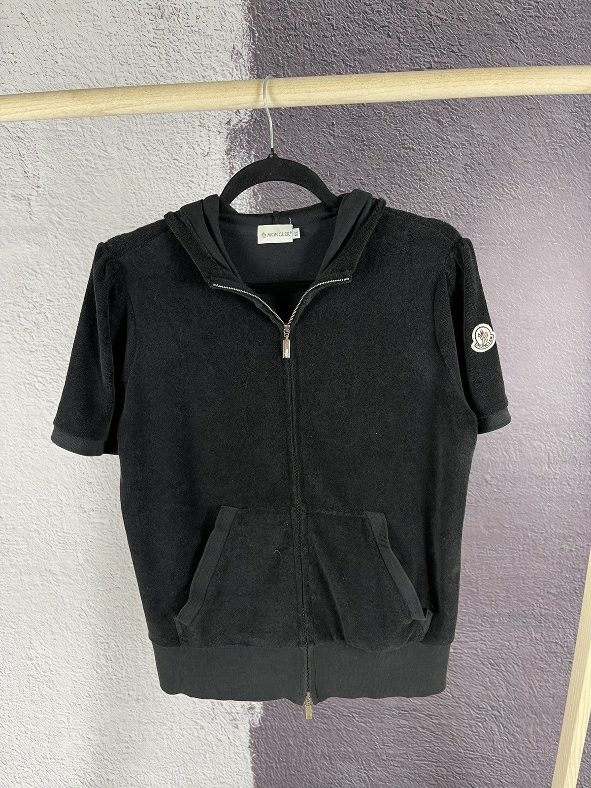 Moncler Moncler vintage towel style hooded full zip tee shirt Size XL / US 12-14 / IT 48-50 - 2 Thumbnail