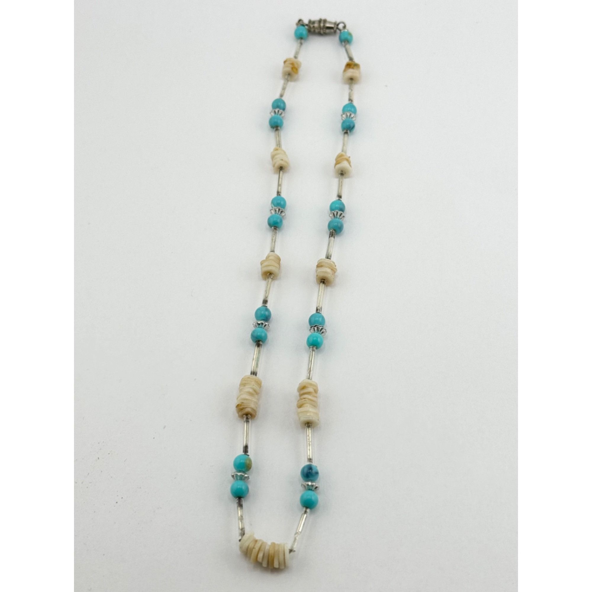 Vintage Vintage blue fetish beaded choker necklace Size ONE SIZE - 5 Thumbnail