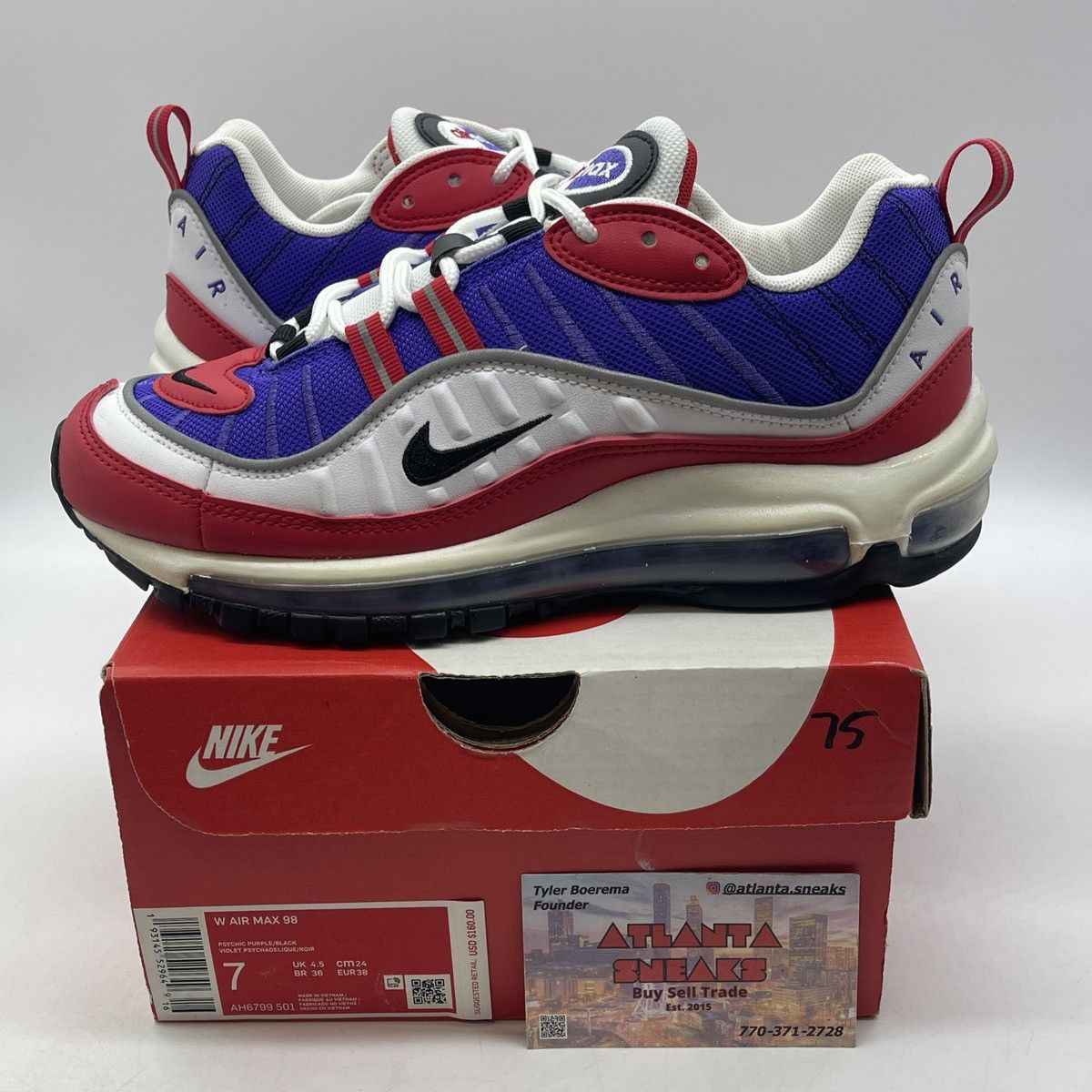 Nike Wmns air max 98 raptors alternative Size US 7 / IT 37 - 1 Thumbnail