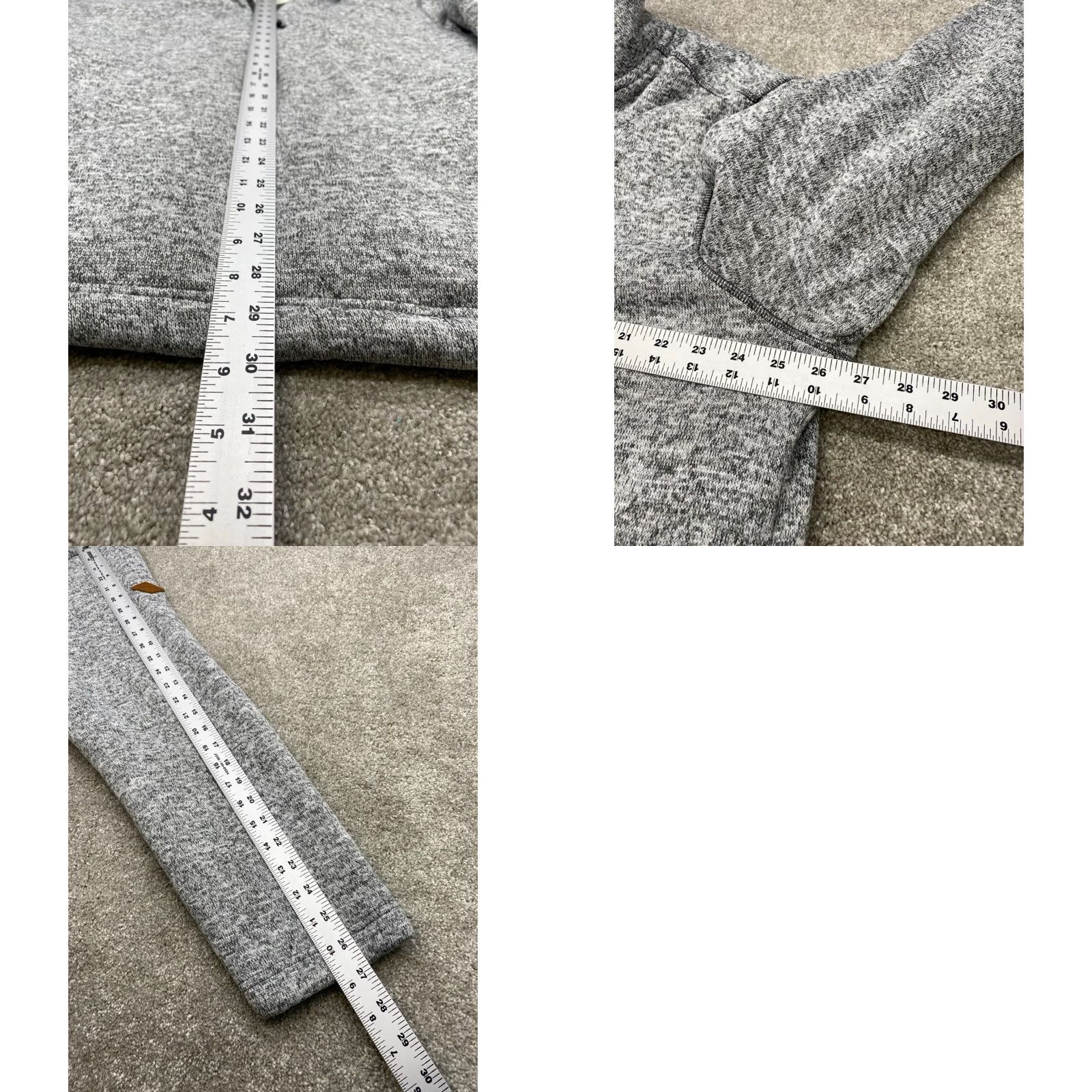 Orvis VINTAGE Orvis 1/4 Zip Sweater Men's XL Gray Heather Pullover Fleece Lined Sherpa Pockets Size US XL / EU 56 / 4 - 8 Thumbnail