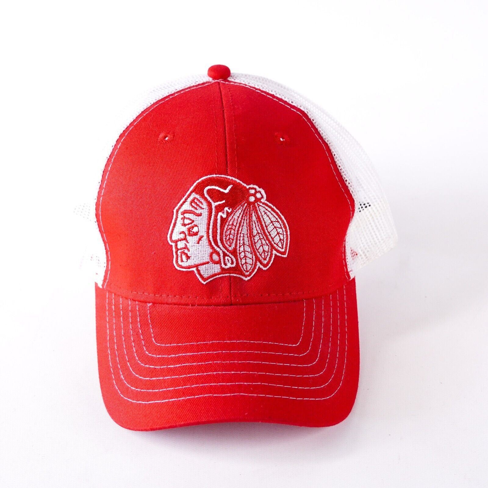 NHL Chicago Blackhawks NHL Hockey Baseball Hat Visor Cap Red Size ONE SIZE - 1 Thumbnail
