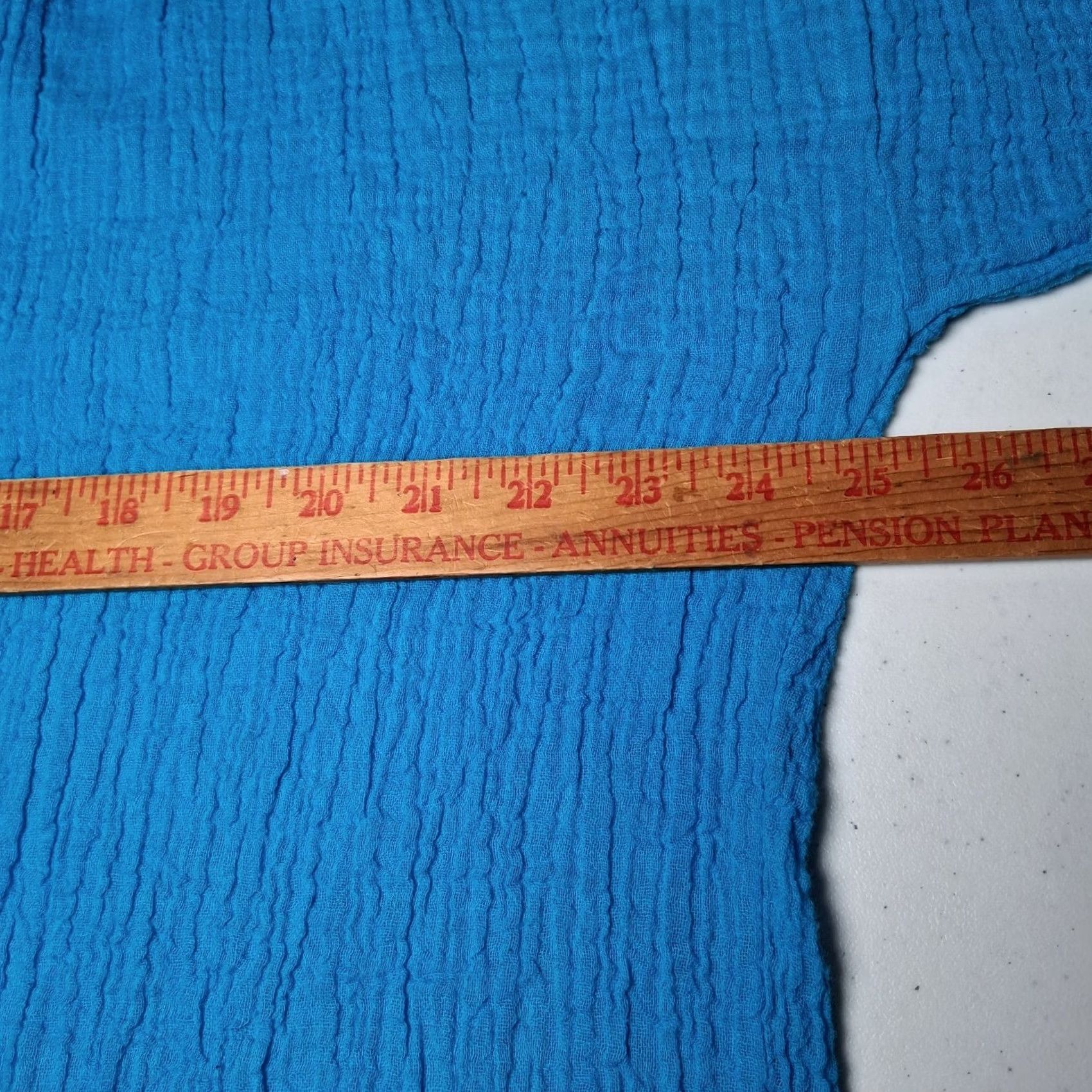 Vintage VINTAGE Loom Wear Shirt Plus Size 3X Turquoise Cotton Guaze Button Up Short Slv Size XXL / US 16-18 / IT 52-54 - 4 Thumbnail
