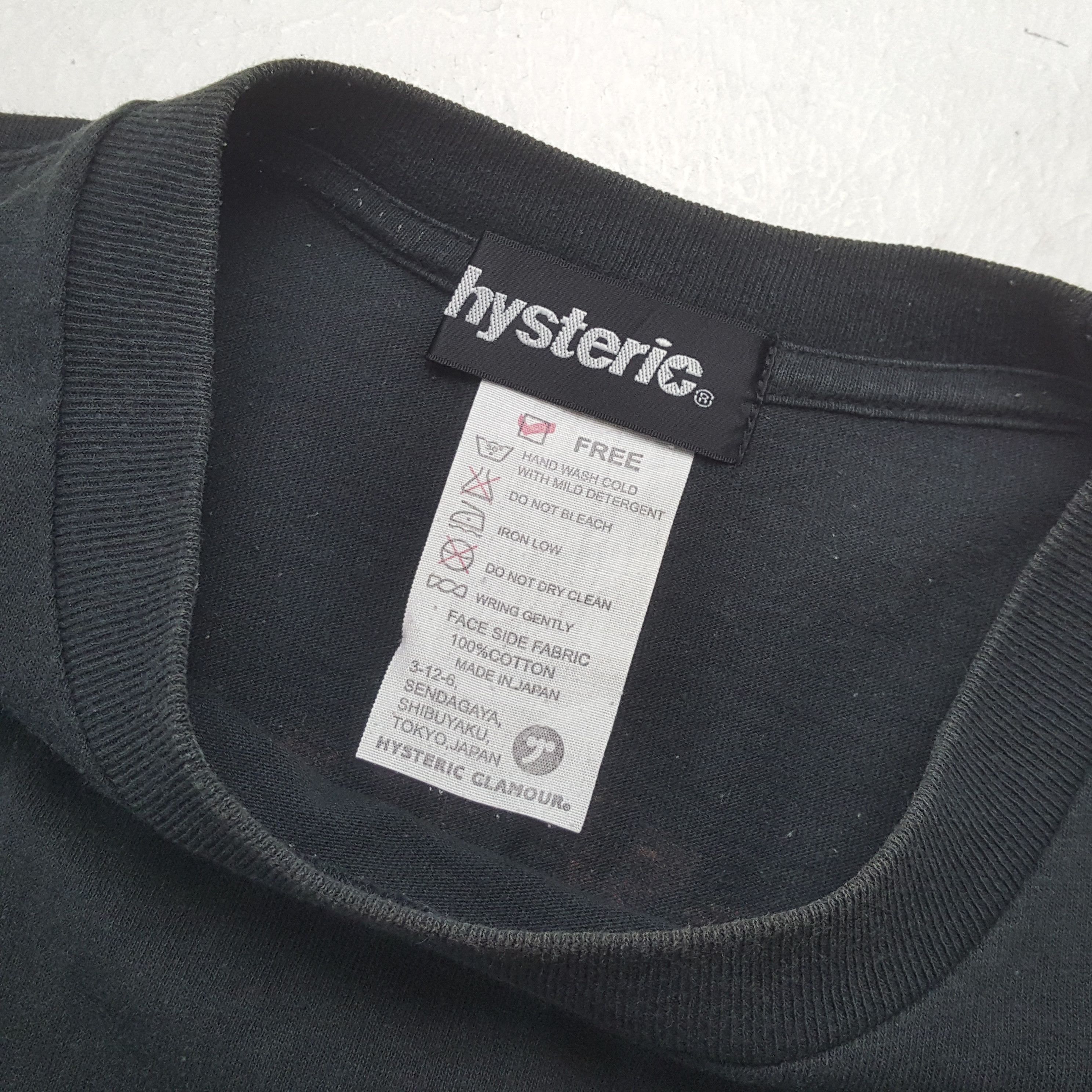 Hysteric Glamour Hysteric Glamour Japanese Brand Tshirt RR4 Size US S / EU 44-46 / 1 - 5 Thumbnail