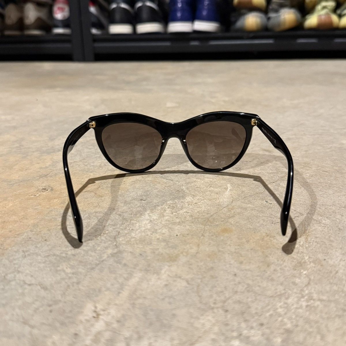 Prada Prada Cat Eye Crystal Sunglasses Black Havana SPR 04P Size ONE SIZE - 12 Thumbnail