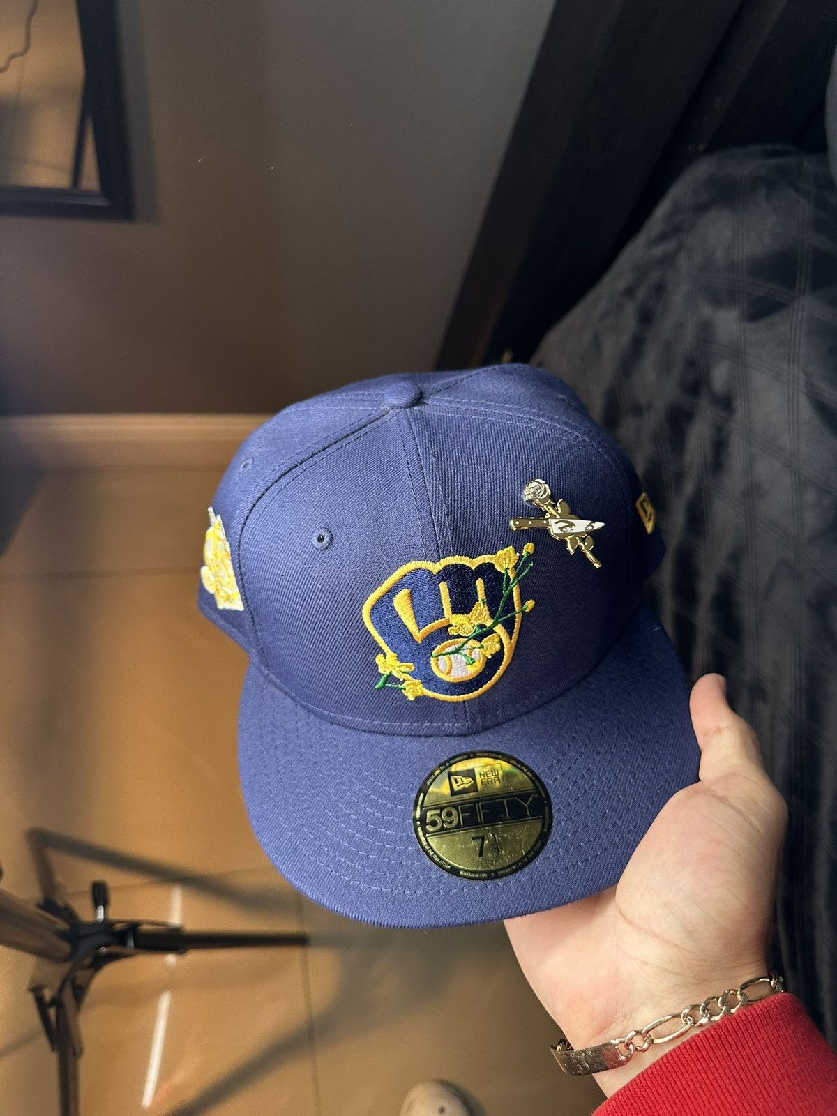 New Era Milwaukee Brewers New Era fitted cap with pin Size ONE SIZE - 1 Thumbnail