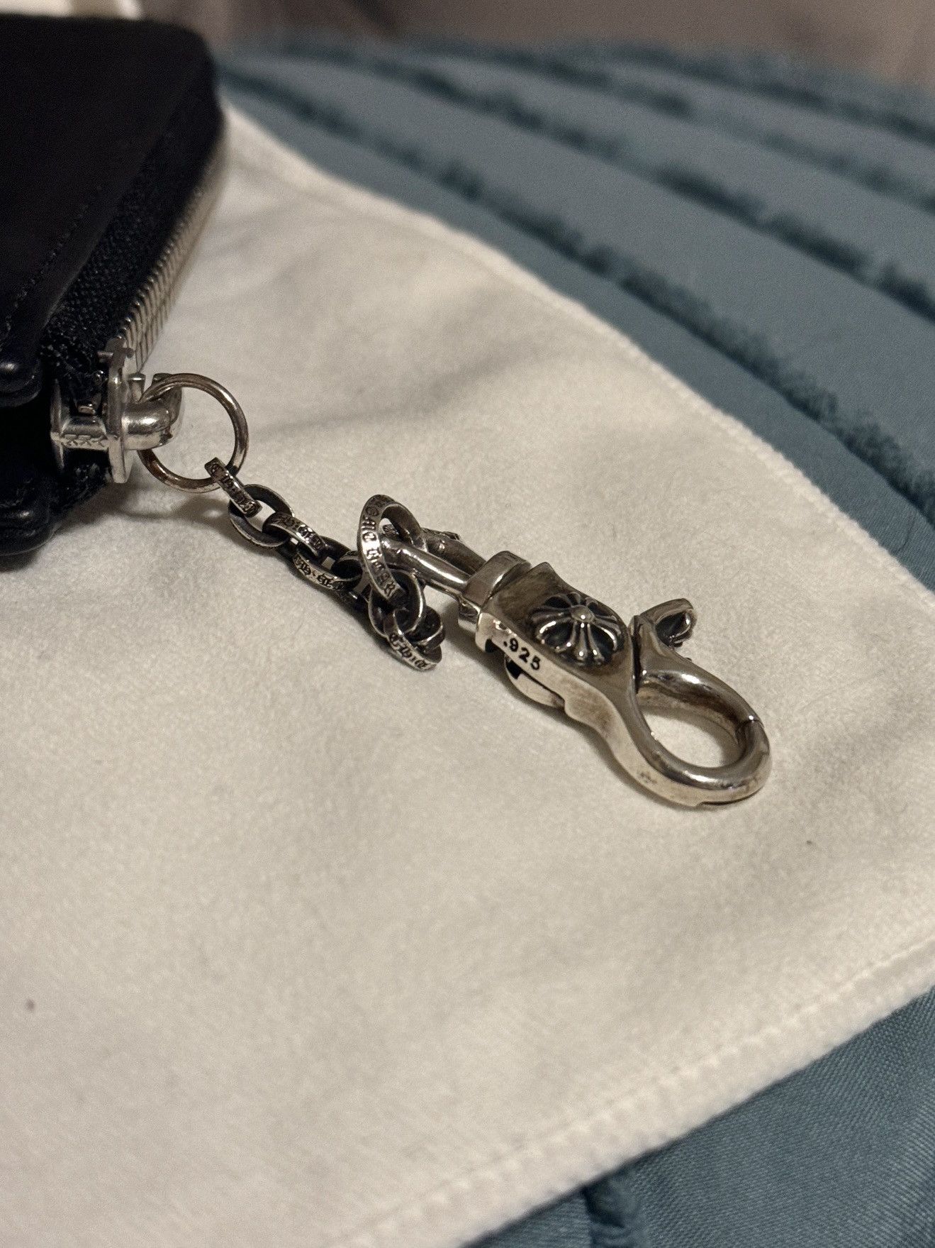 Chrome hearts wallet with chain