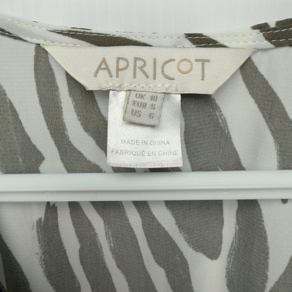 Other APRICOT NWOT Zebra Print Flowy Midi Maxi White Green Dress S Size XXS / US 00 / IT 34 - 7 Thumbnail