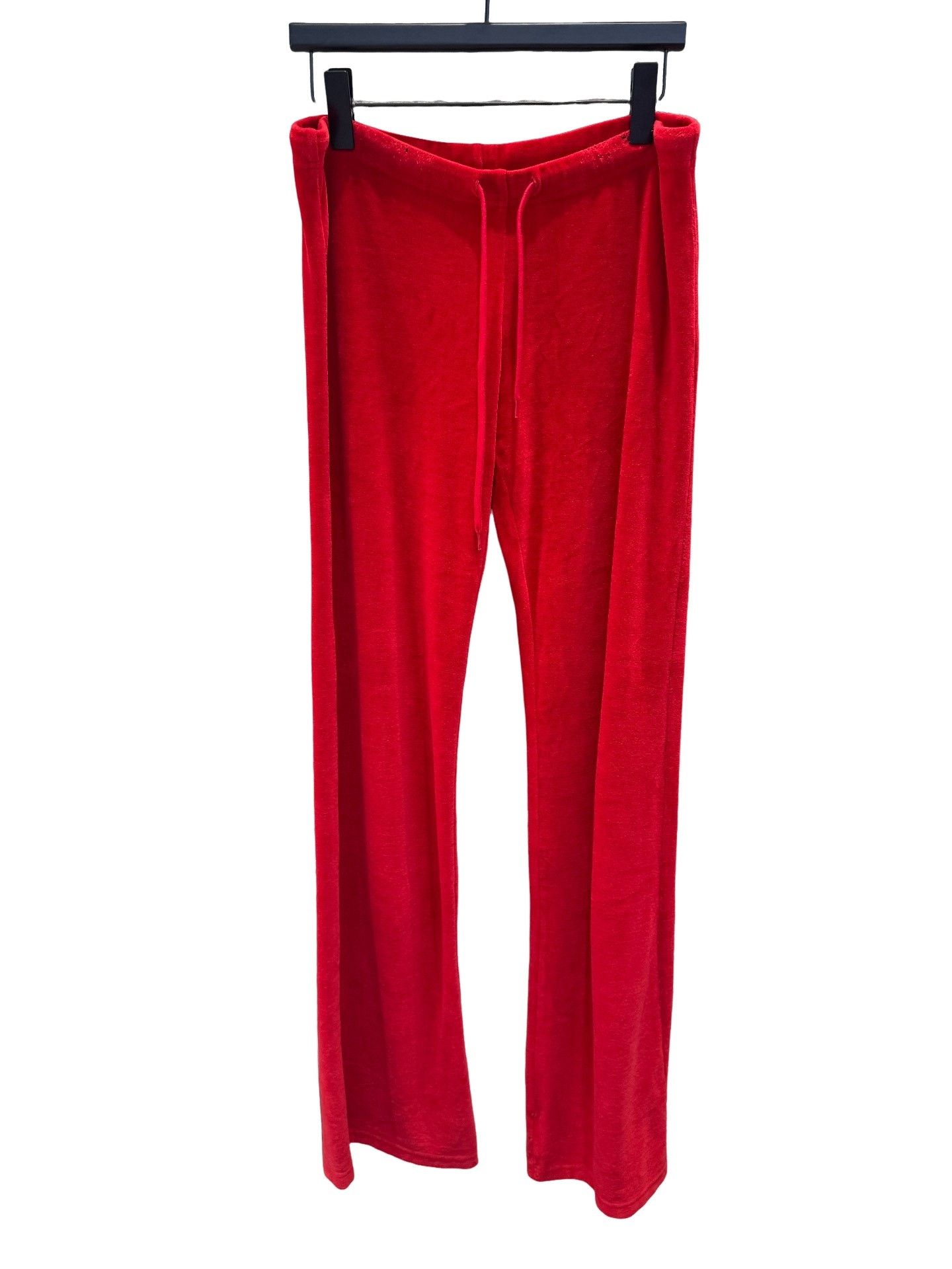 Balenciaga Balenciaga Red Velour Sweatpants Size S Size 27" / US 4 / IT 40 - 1 Thumbnail
