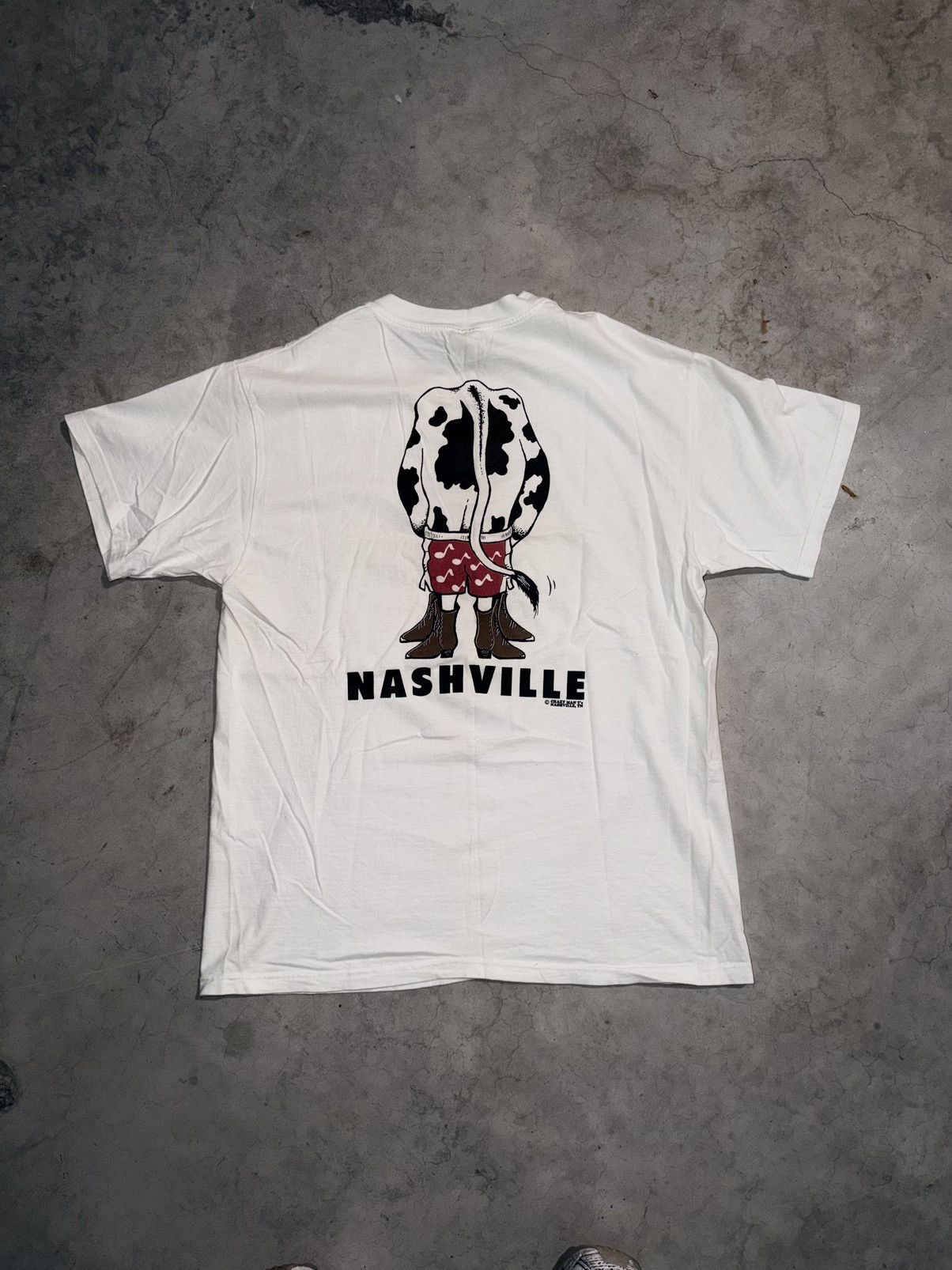 Hanes Vintage 1992 Nashville Tennessee “Moo Y’all” Cow Tee RARE Size US L / EU 52-54 / 3 - 3 Thumbnail