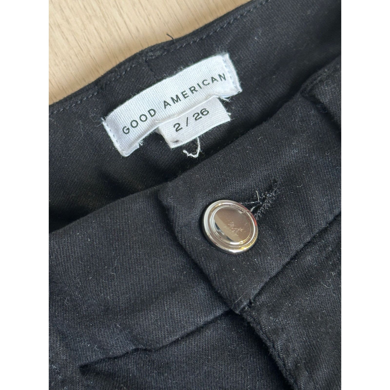 Good American Good American Black Denim Jeans - Size 2 - Mint Size 26" / US 2 / IT 38 - 3 Thumbnail