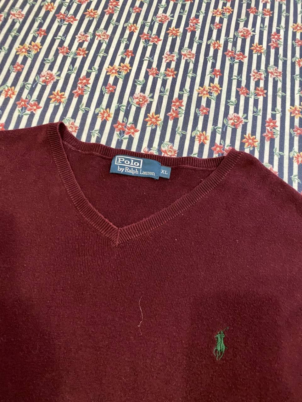 Polo Ralph Lauren Polo Ralph Lauren Men's Classic V-Neck Sweater Size US XL / EU 56 / 4 - 4 Thumbnail