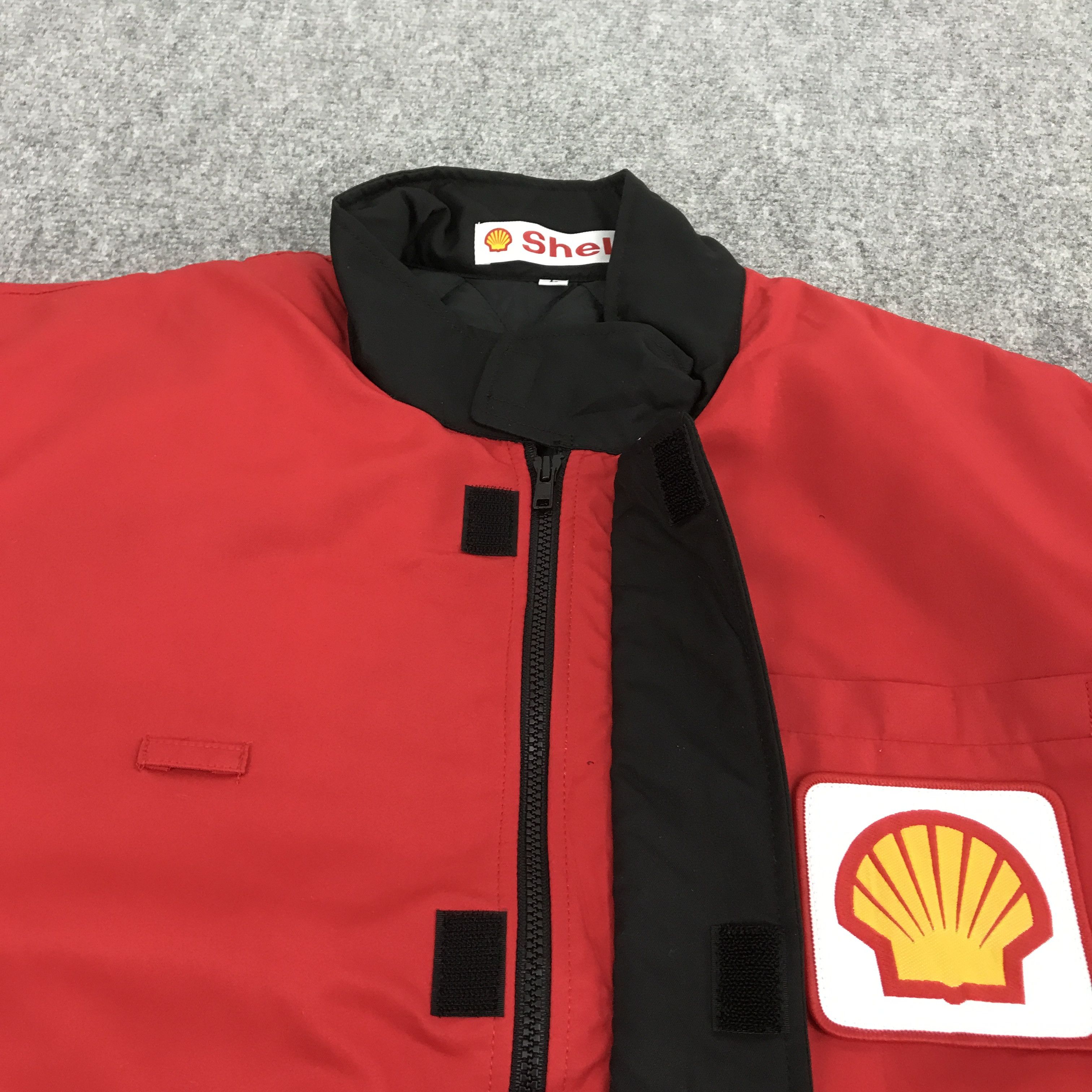 Japanese Brand VTG SHELL OIL BRAND RACING JACKET Size US L / EU 52-54 / 3 - 6 Thumbnail