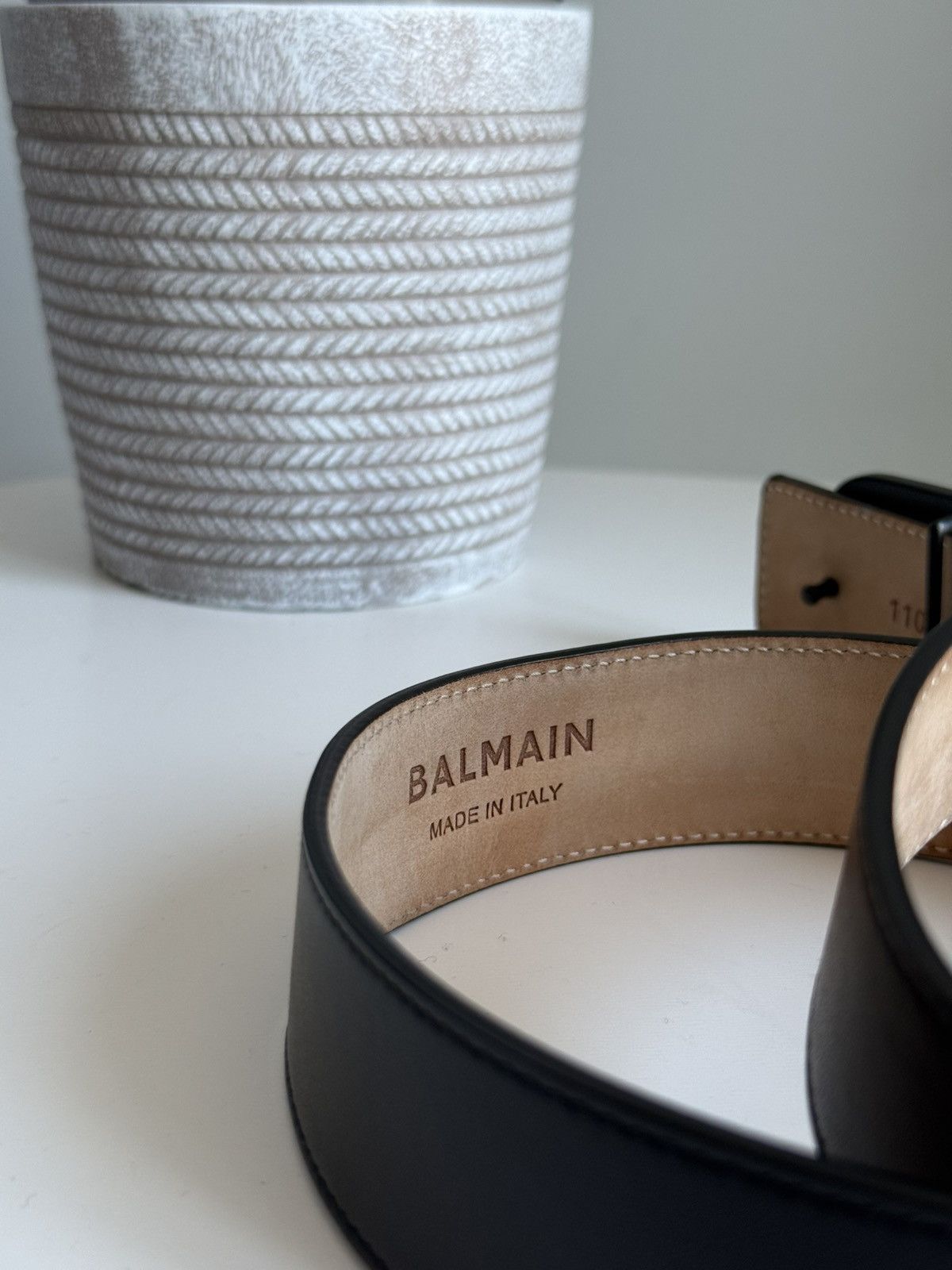 Balmain BALMAIN “B” Logo Belts in Black o1g2r1mq0424 Size: 110 Size ONE SIZE - 10 Thumbnail