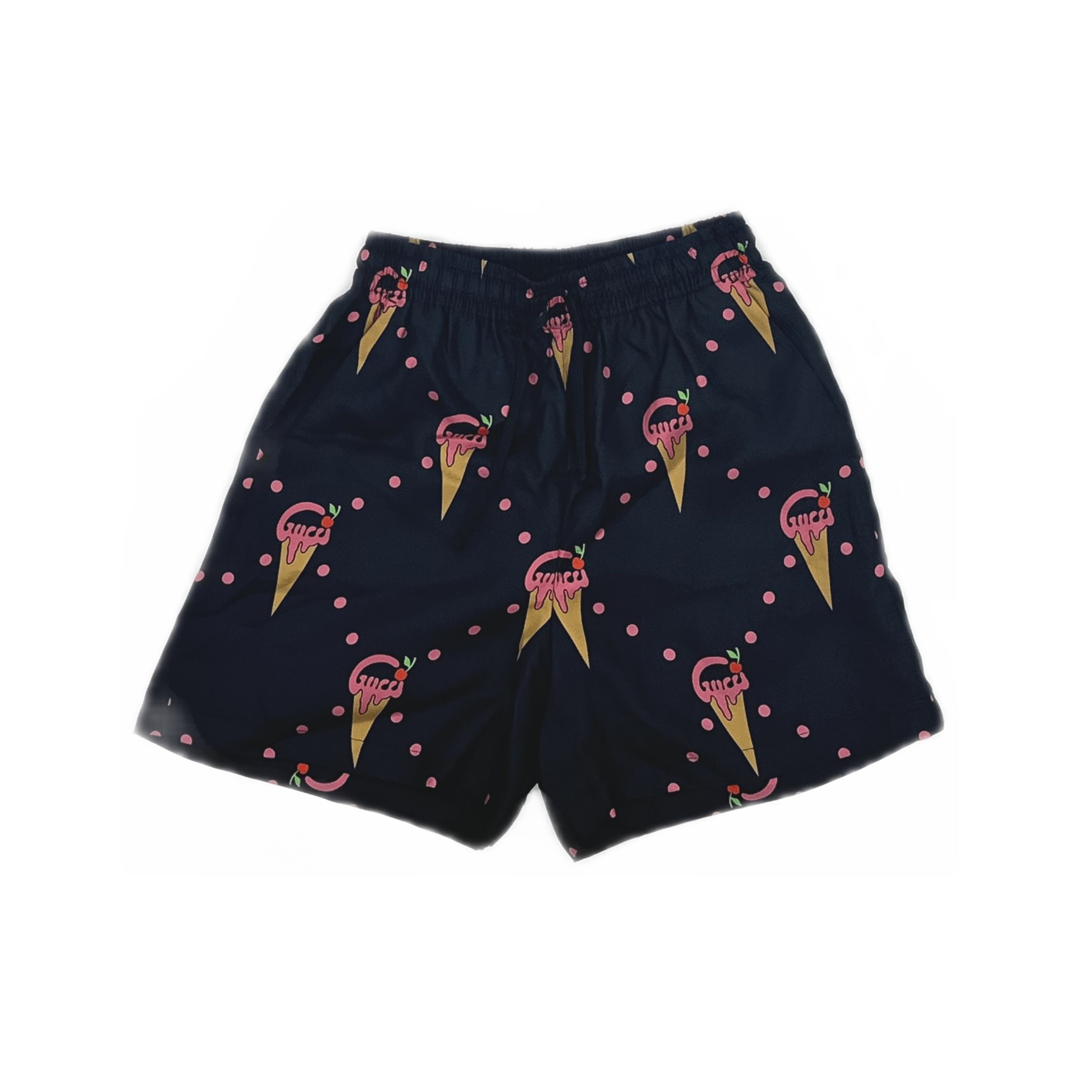 Gucci Gucci Ice Cream Print Silk Shorts XXS Size 24" / US 00 / IT 34 - 1 Thumbnail