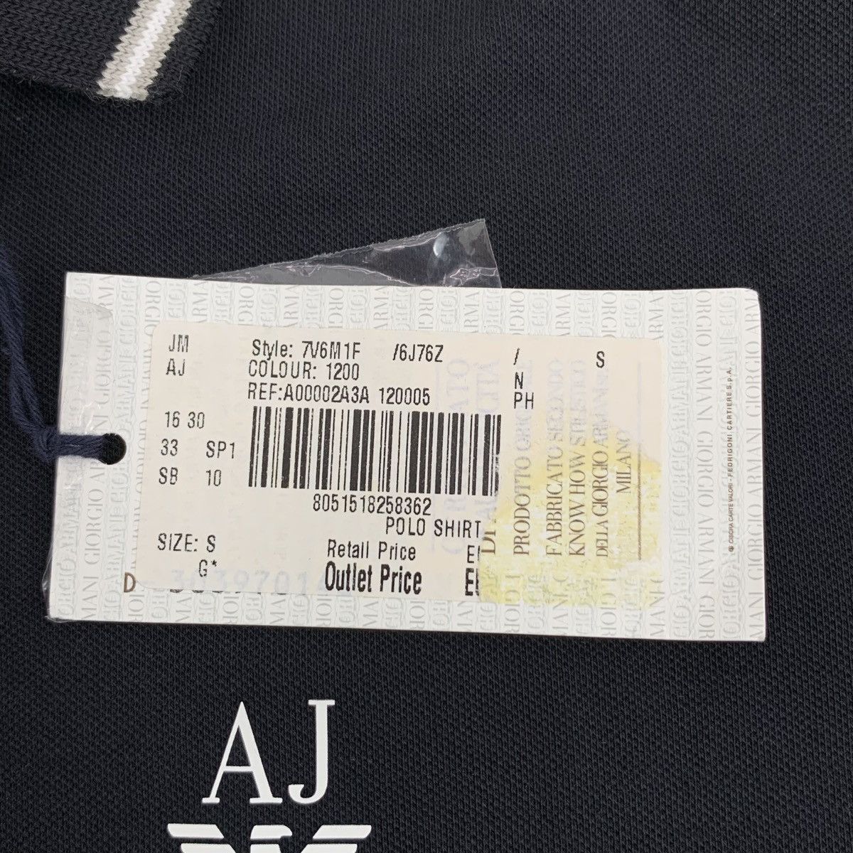 Armani Armani Black Logo Cotton Polo Shirt K26WX Size US S / EU 44-46 / 1 - 6 Thumbnail