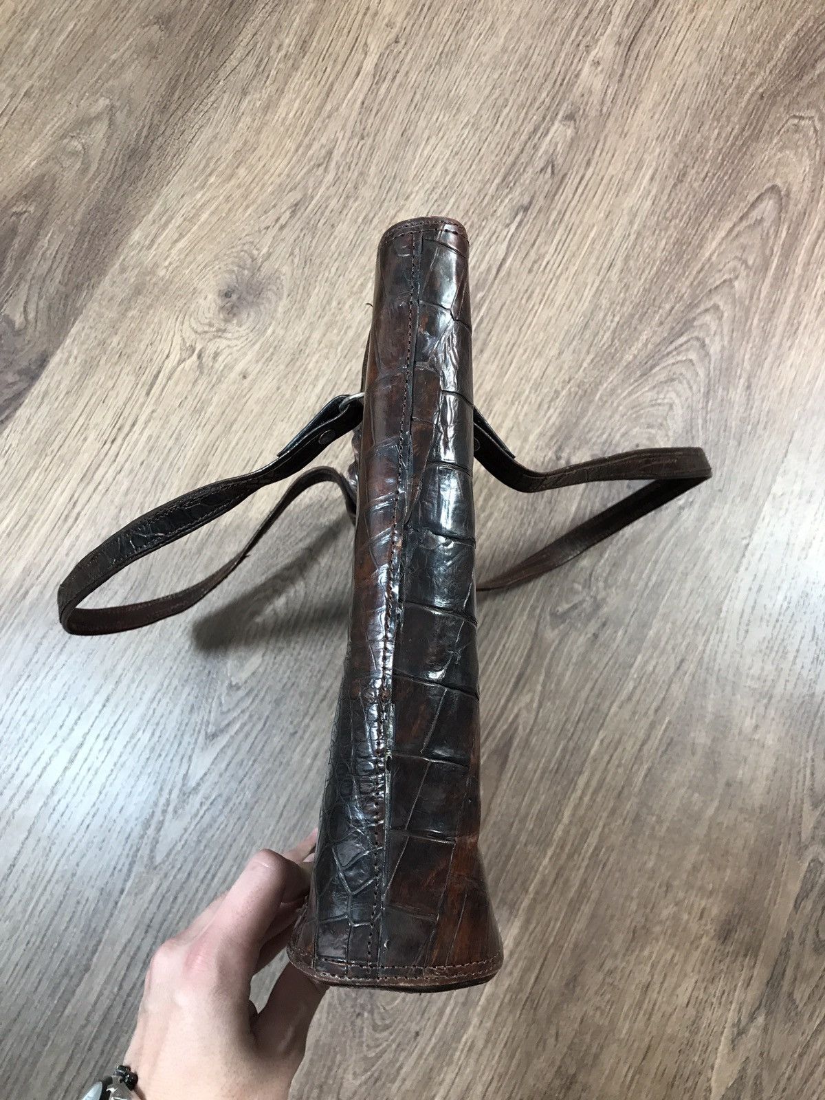 Leather × Vintage Vintage Crocodile Leather Bag Size ONE SIZE - 7 Thumbnail