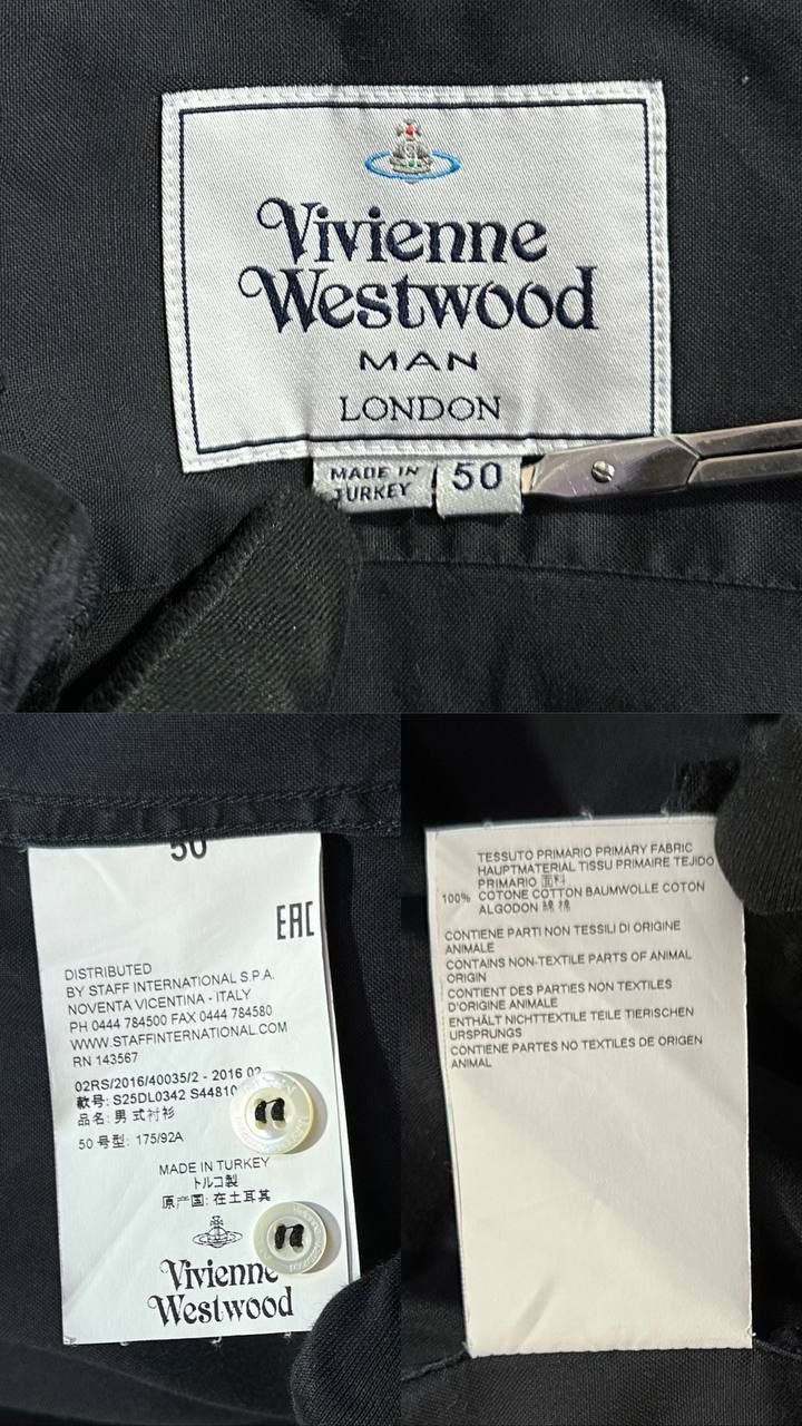 Vivienne Westwood Vivienne Westwood Shirt Buttons Up Long Sleeve logo Size US L / EU 52-54 / 3 - 10 Thumbnail