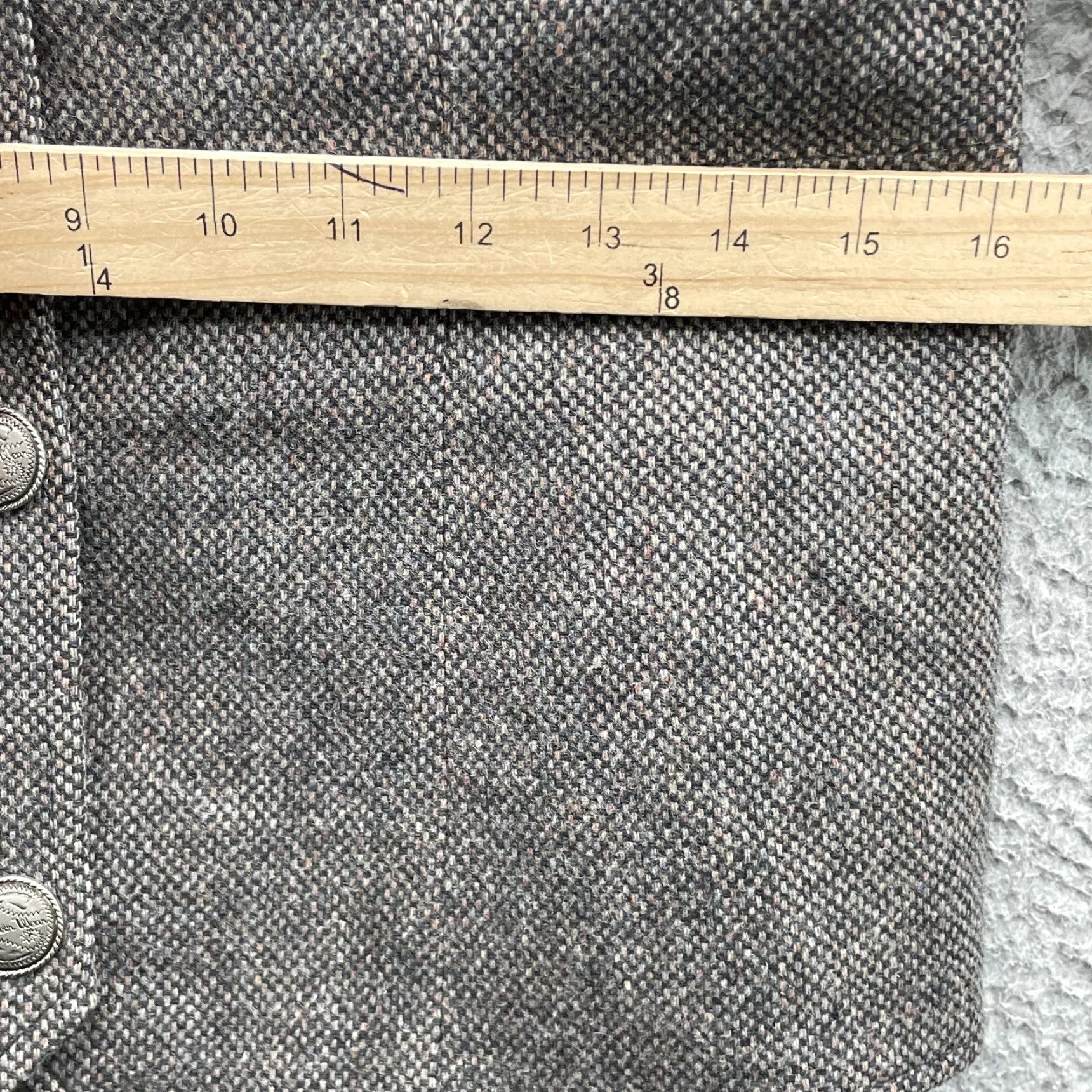 Vintage VINTAGE Pioneer Wear 100% Wool Blazer Jacket Women 10 Corpcore Business USA Made Blazer Women 10 Gray Wool 100% Blazer Jacket Vintage Pioneer Wear Size L / US 10 / IT 46 - 7 Thumbnail