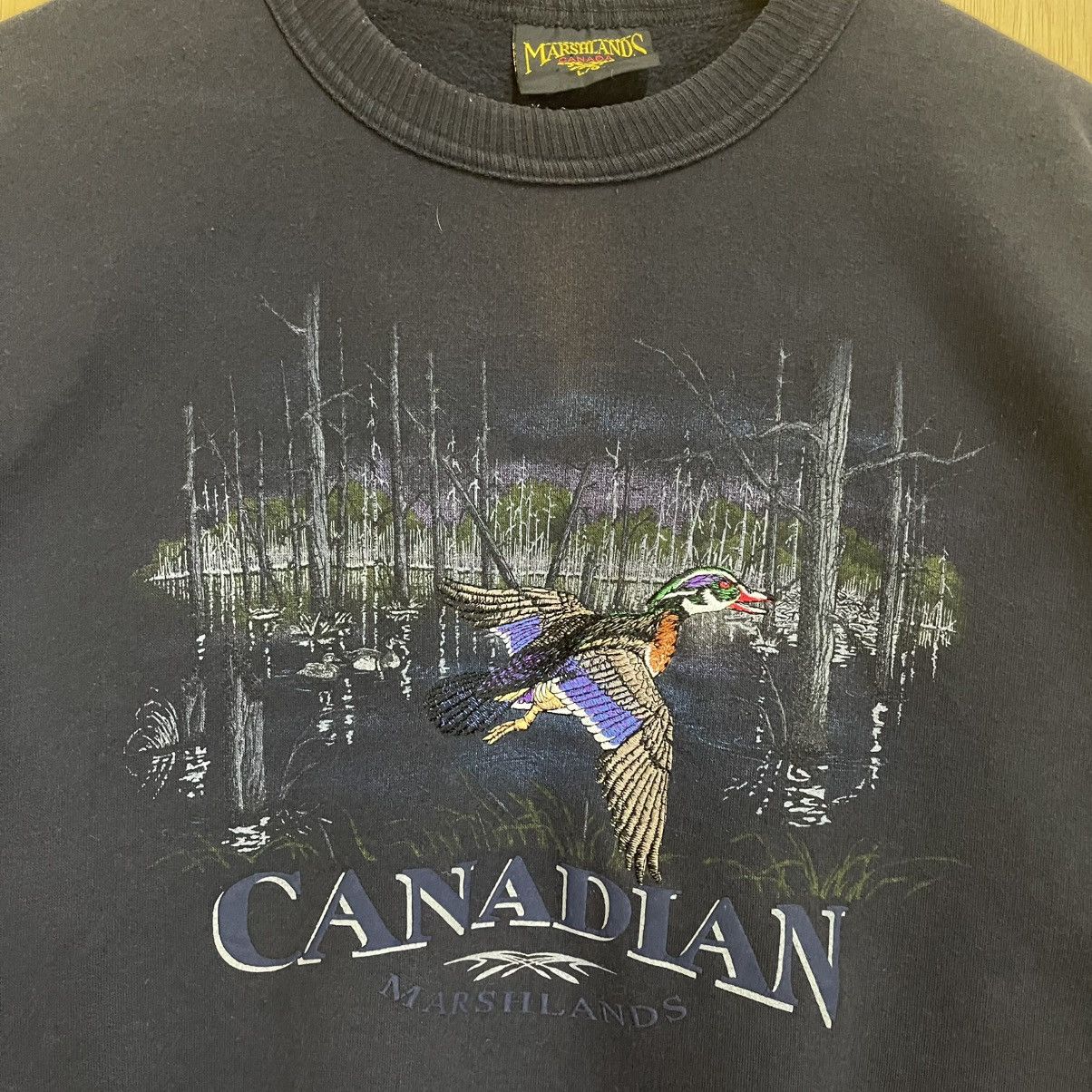 Vintage Vintage 90s Canadian Marshlands Big Logo Crewneck Sweatshirt Size US L / EU 52-54 / 3 - 5 Thumbnail