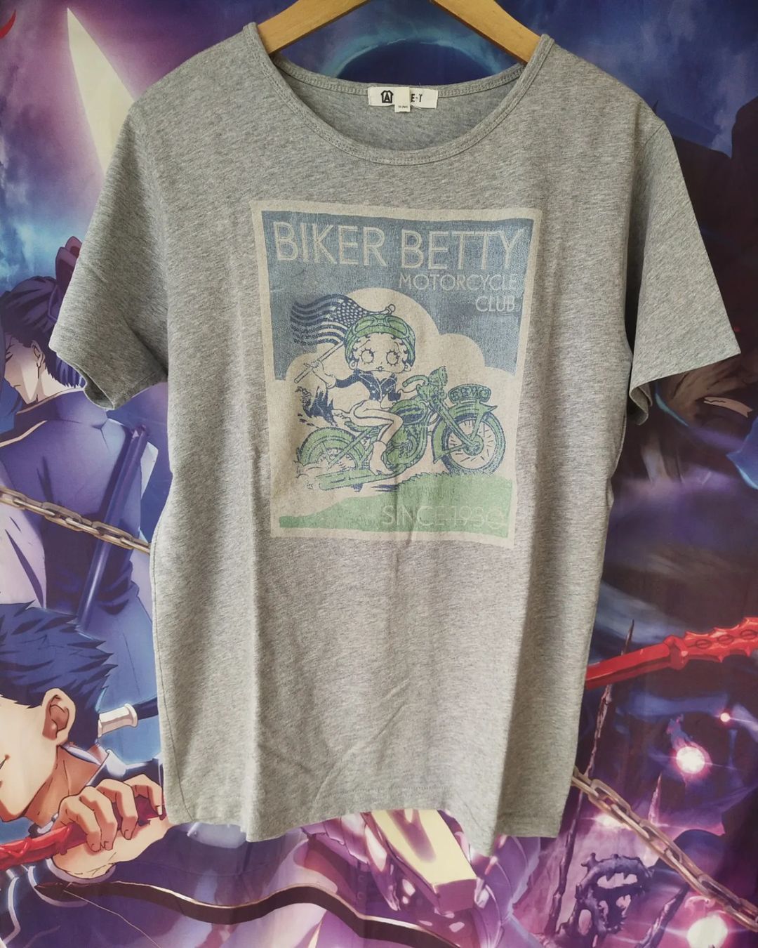 Cartoon Network Betty Bop x Topvalu Biker Betty Art Cartoon Tees Size US M / EU 48-50 / 2 - 1 Thumbnail