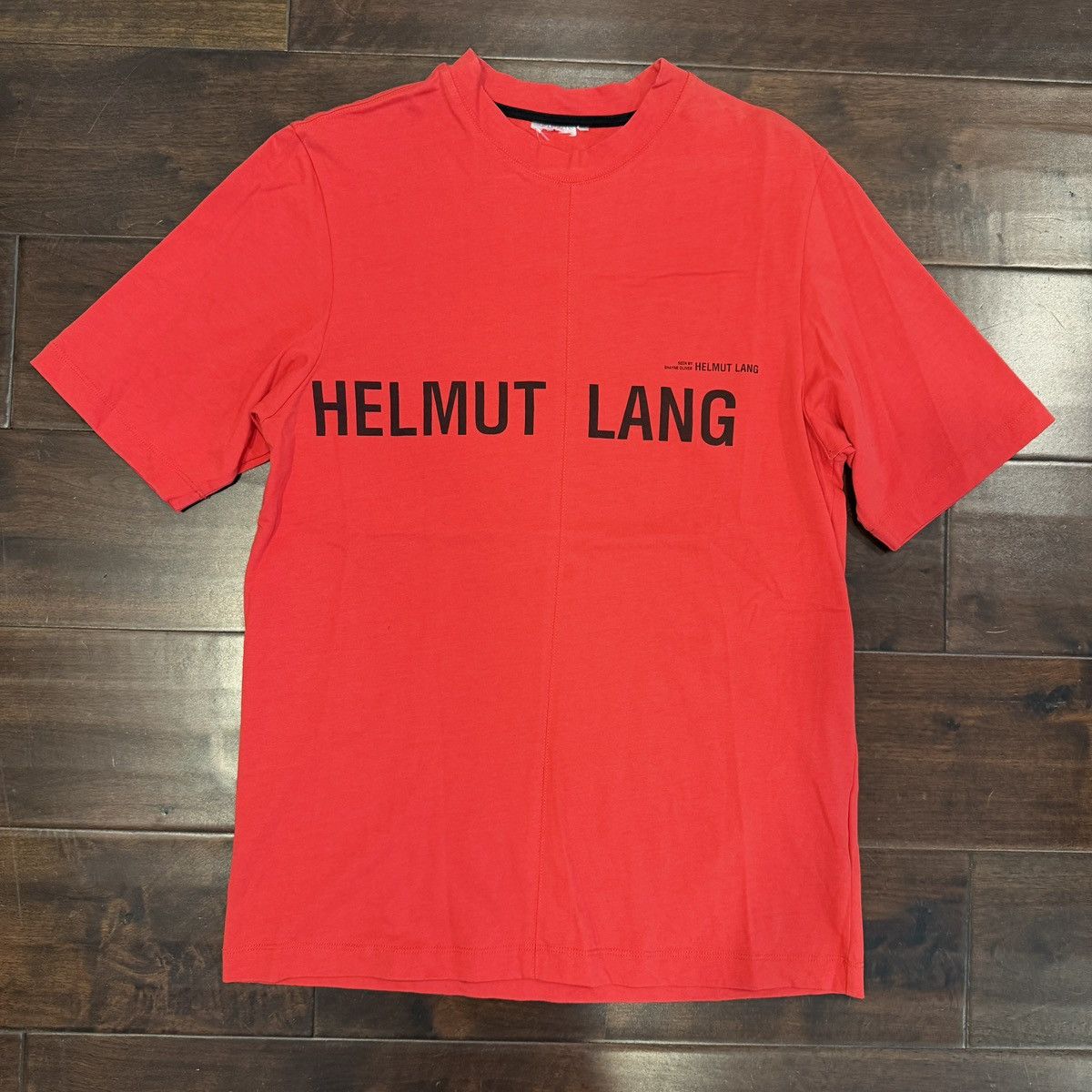 Helmut Lang Helmut Lang Red Logo T-Shirt Size US M / EU 48-50 / 2 - 2 Thumbnail
