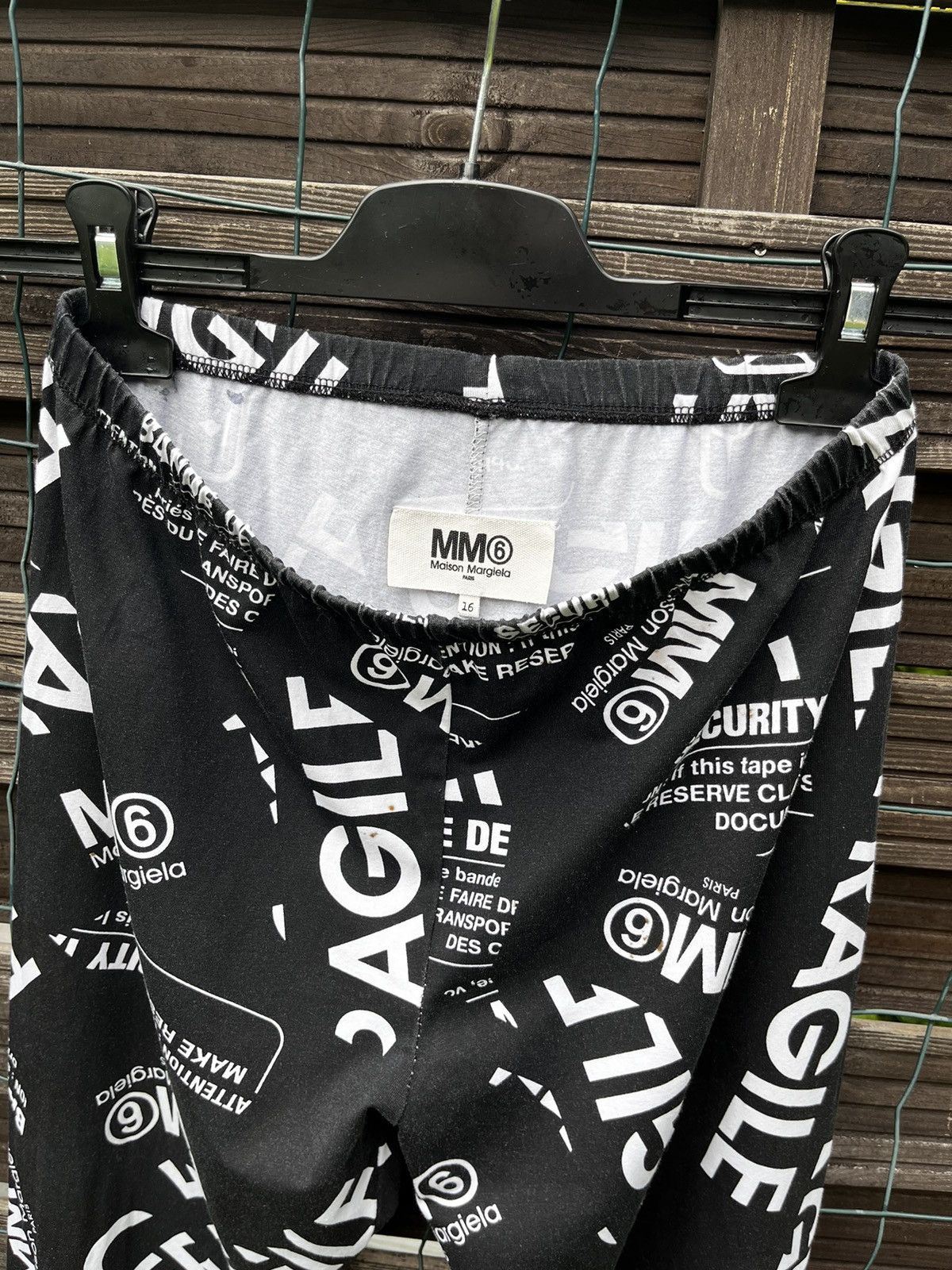 Maison Margiela 🔴 MM6 Maison Margiela Stamp Leggings Size 34" / US 12 / IT 48 - 1 Thumbnail