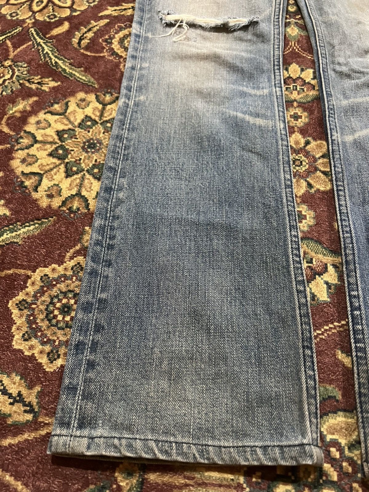 Japanese Brand ROAR CROSS PISTOL DISTRESSED JEANS Size 30" / US 8 / IT 44 - 4 Thumbnail