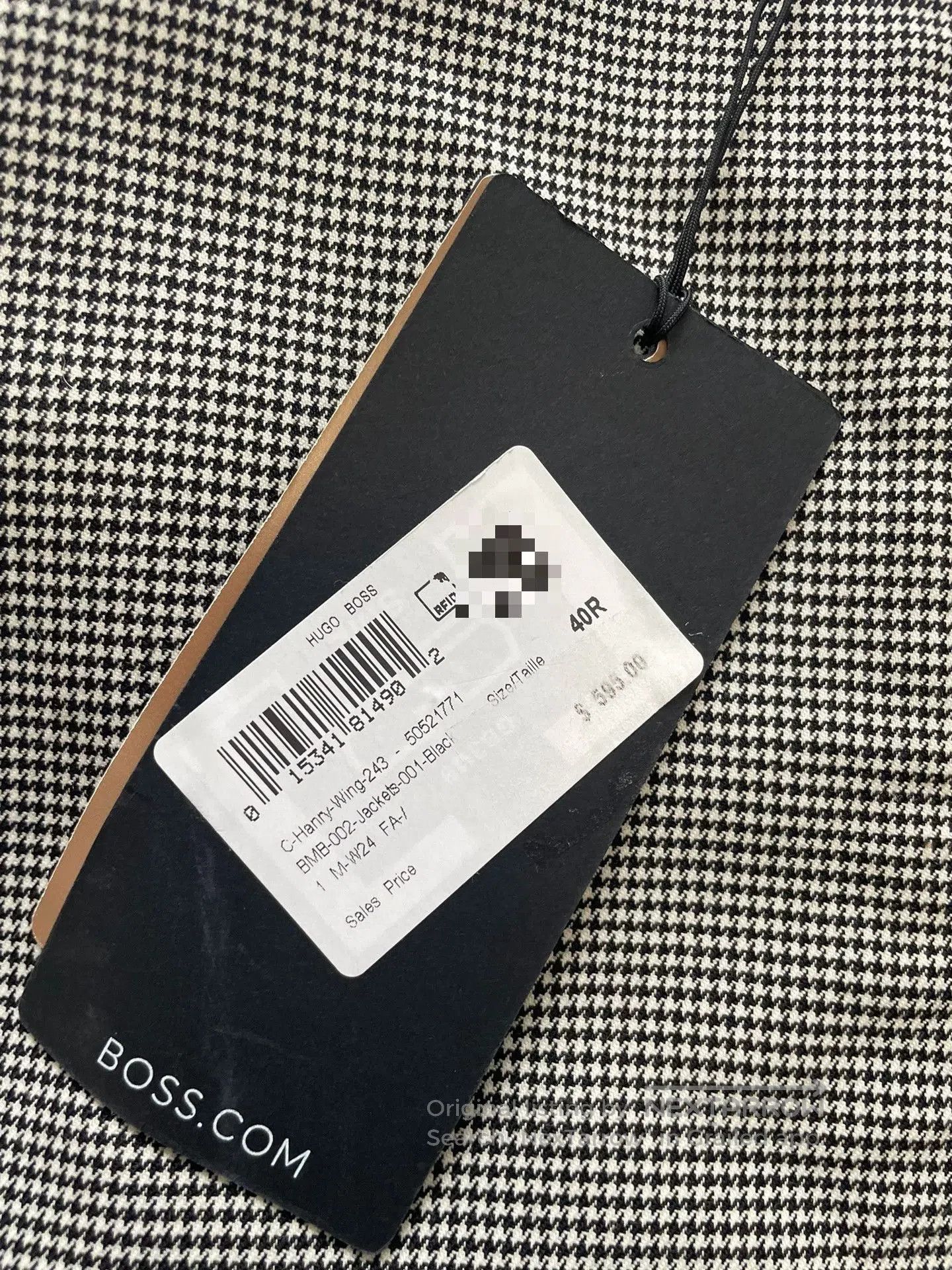 Hugo Boss HUGO BOSS FW24 Houndstooth Wool Jacket. Size US M / EU 48-50 / 2 - 5 Thumbnail