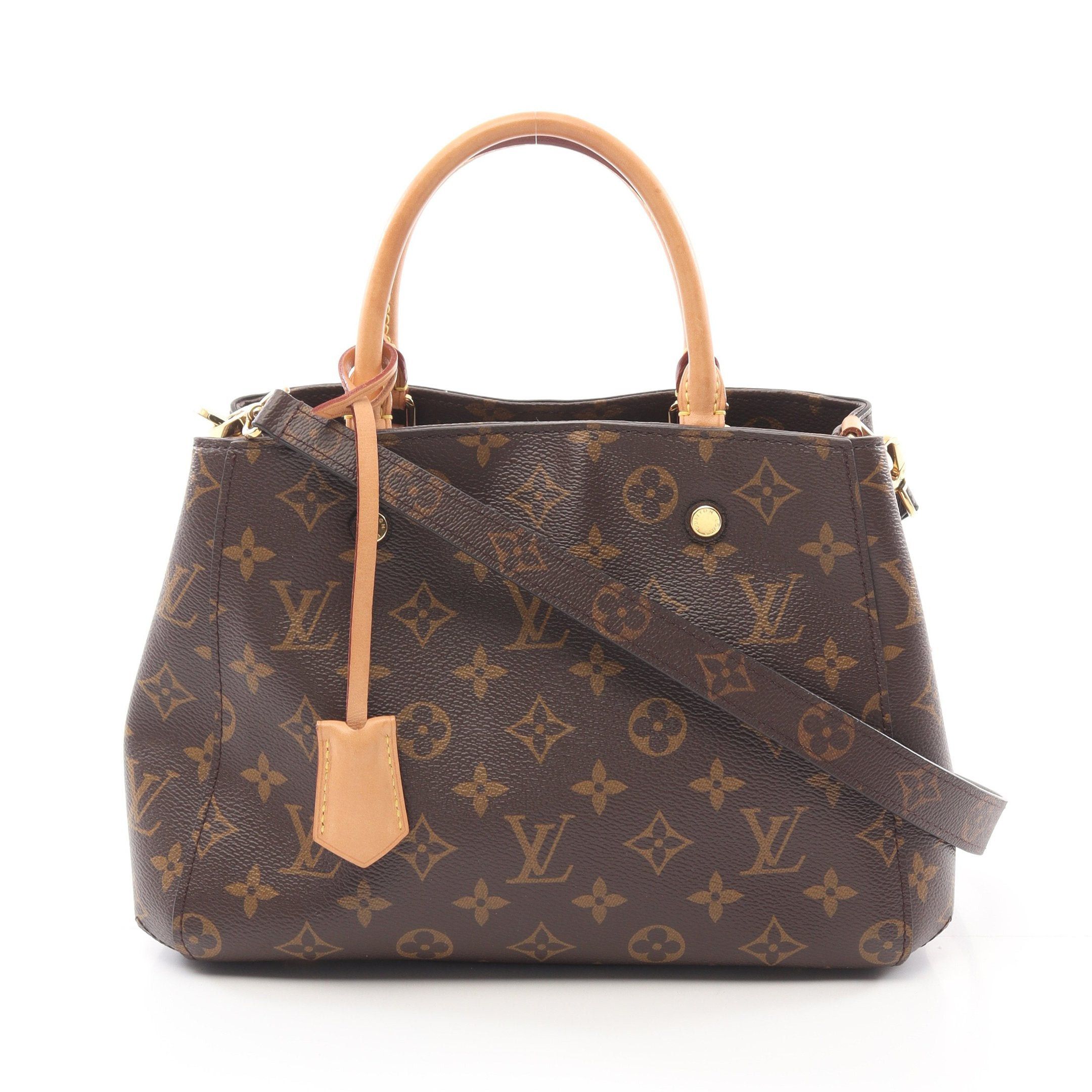 Louis Vuitton Louis Vuitton Montaigne Bb Monogram Handbag Leather Brown Size ONE SIZE - 1 Thumbnail